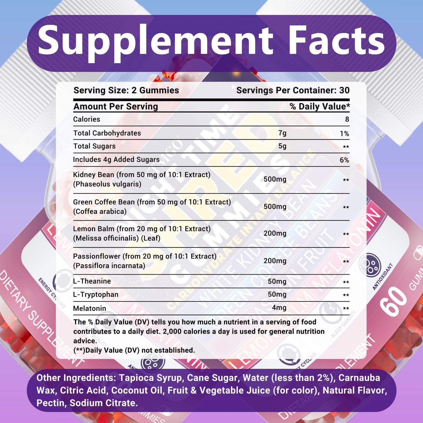 VTMGO Night Time Shred Gummies 60 Count