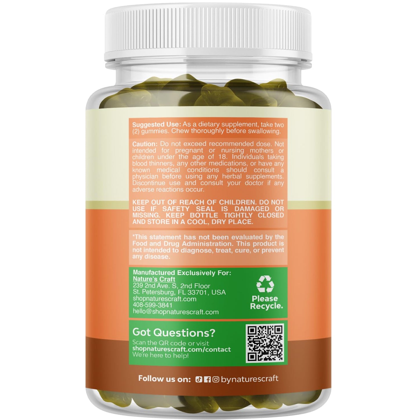 Natures Craft Thyroid Support Gummies 60 Count