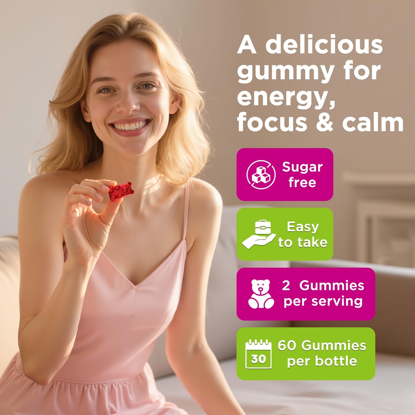 ReviNutra Vitamin B Complex Gummies, 60 Count