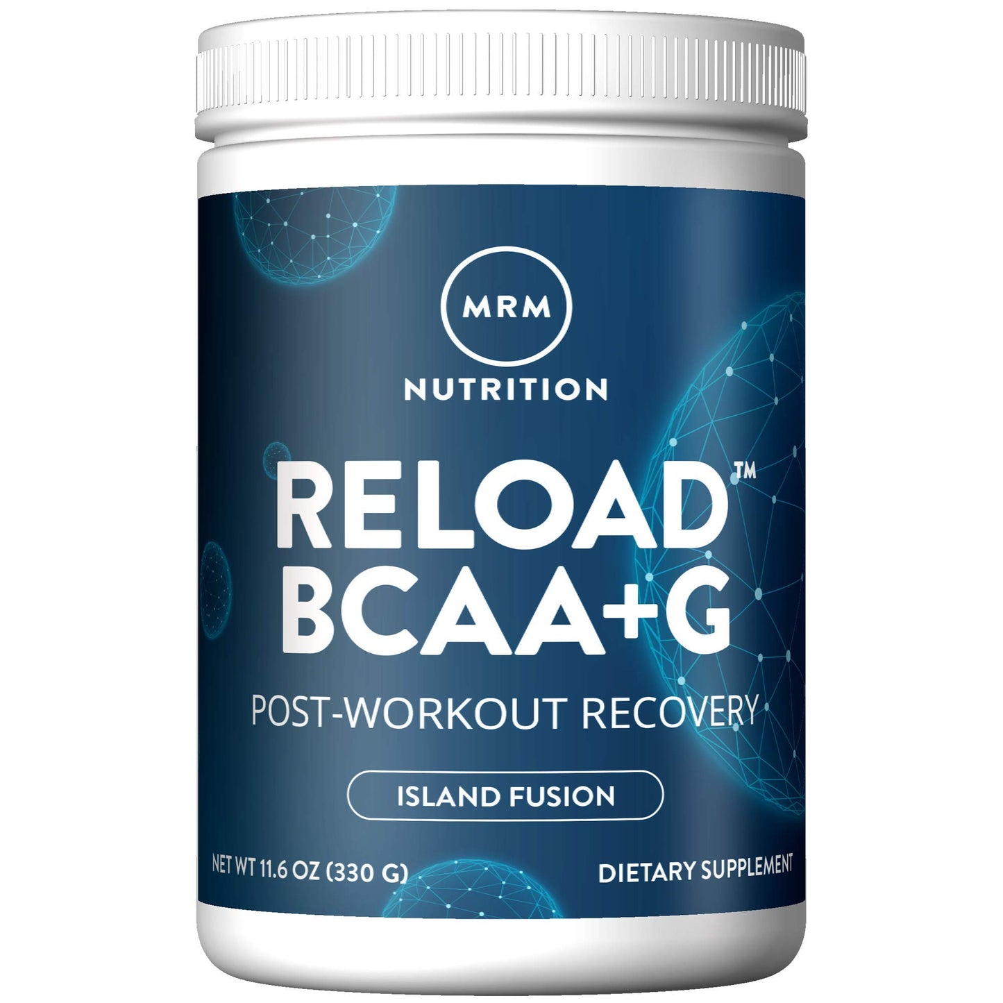 MRM BCAA+G Reload Post-Workout Powder Island Fusion Keto 11.6 Ounce