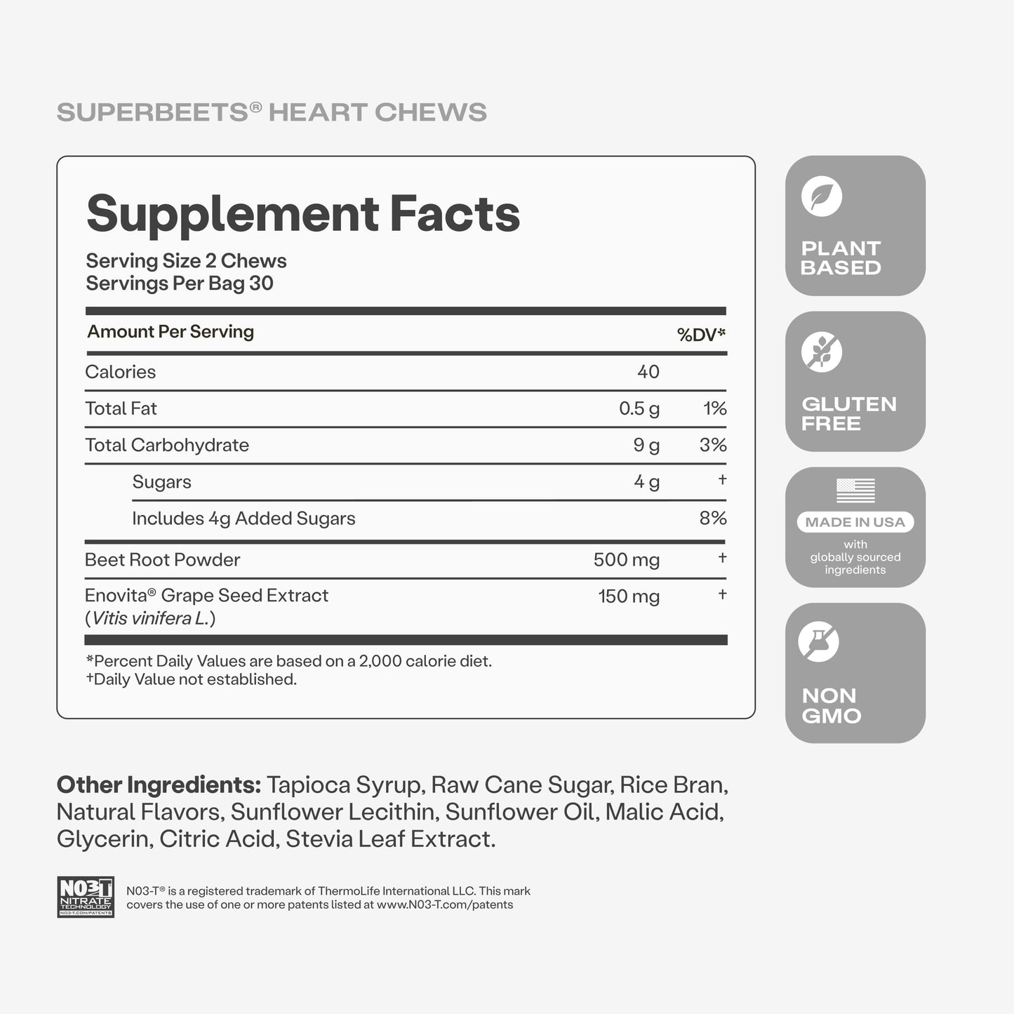 HumanN SuperBeets Heart Chews and D3 + K2 Chews Bundle 120 Chews