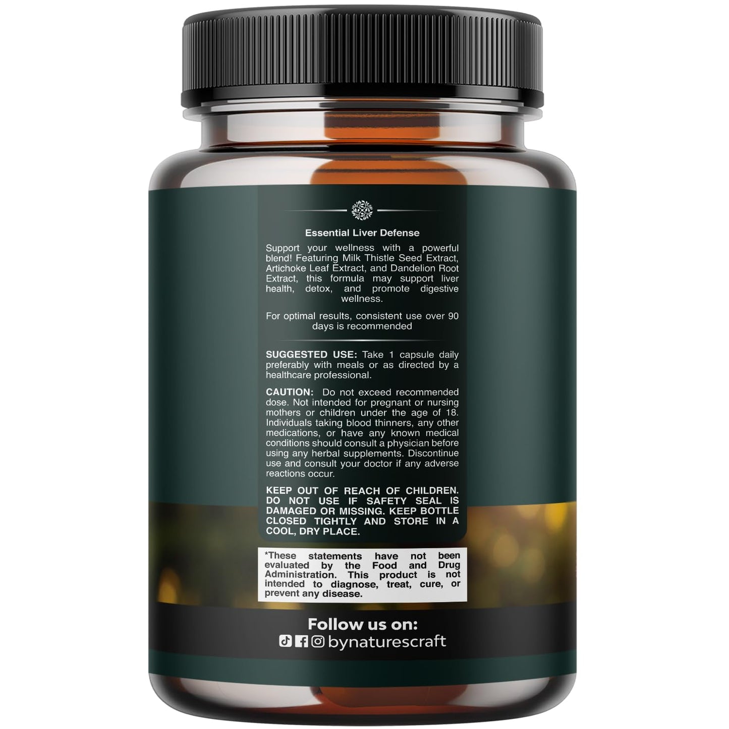 Natures Craft Milk Thistle Liver Support Capsule, 60 Count