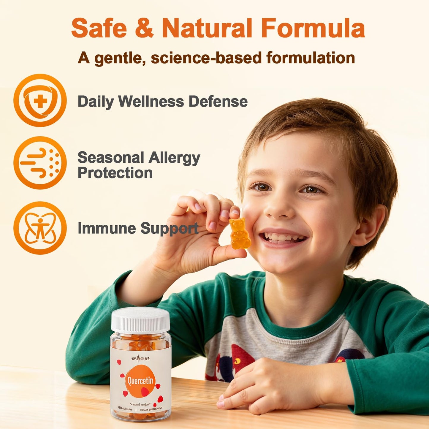 Gyumolics Quercetin 500mg Gummies for Kids, 120 Gummies