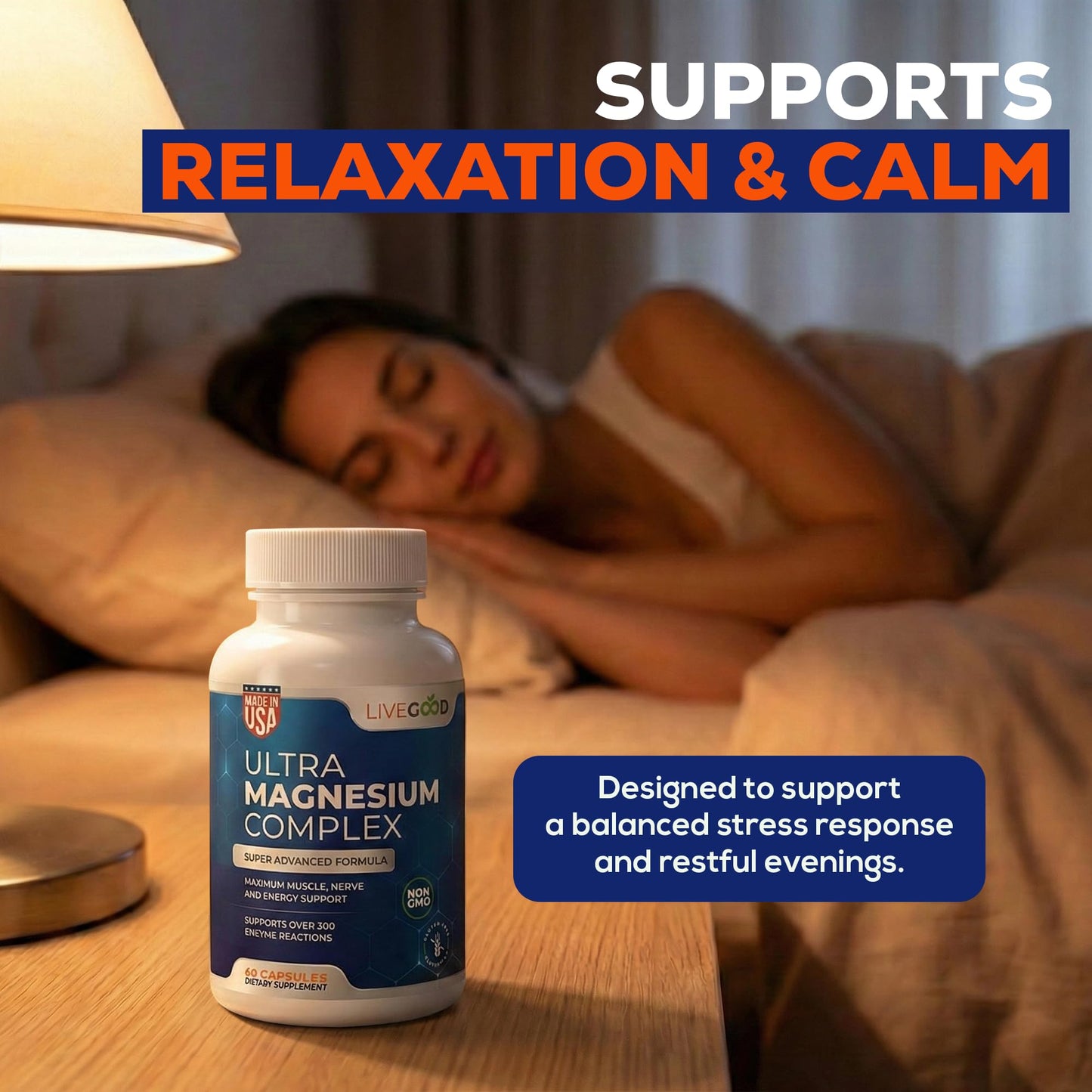 LIVEGOOD Ultra Magnesium Complex Capsule, 60 Count