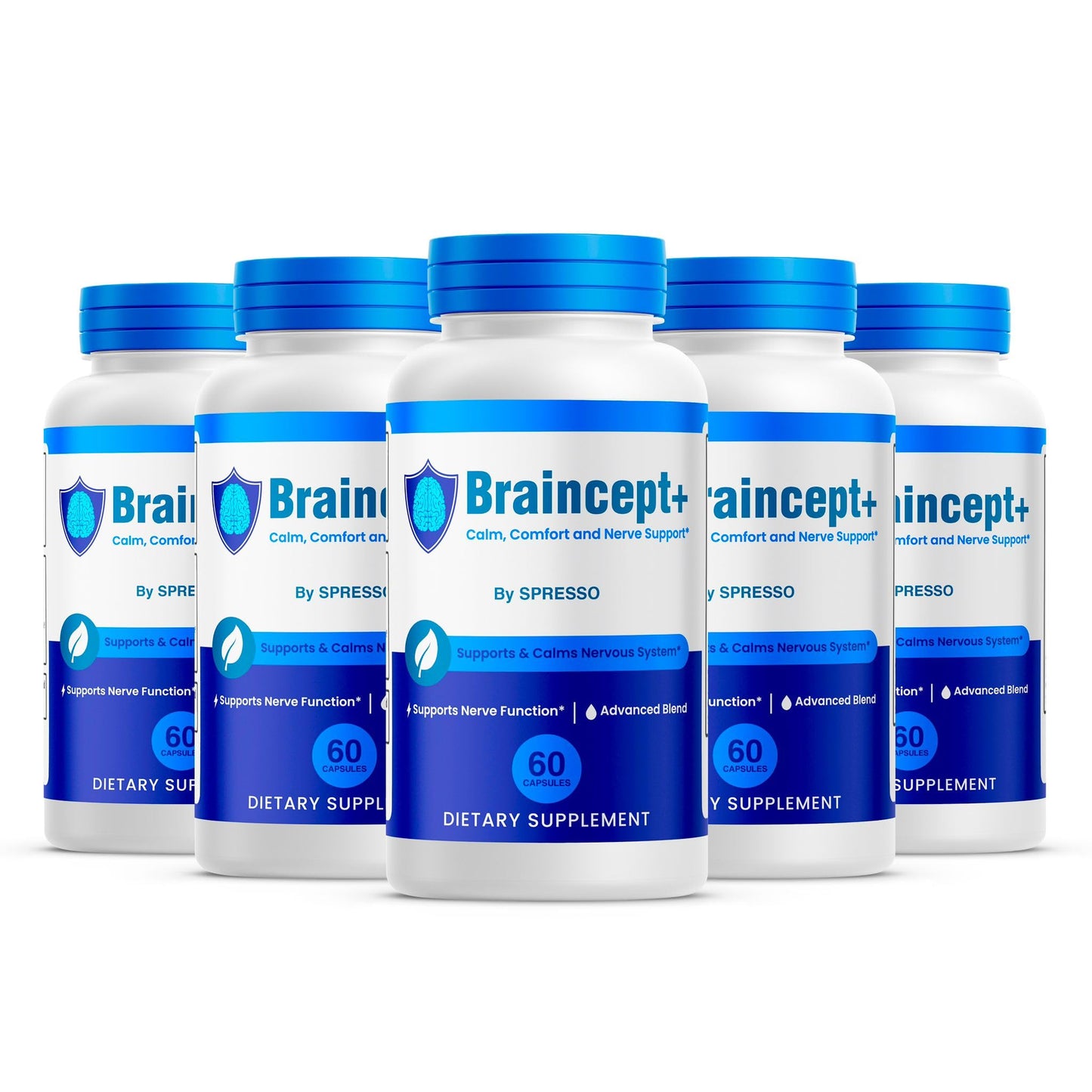 SPRESSO Braincept Plus Nerve Support Capsules, 300 Capsules