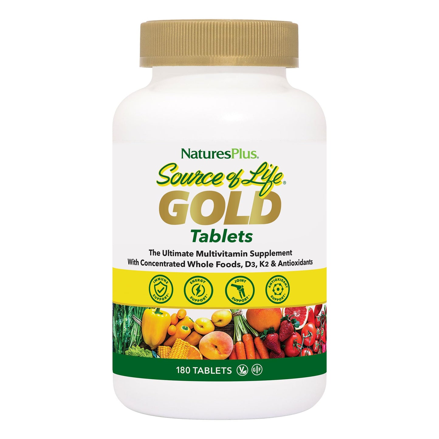 NaturesPlus Source of Life GOLD Multivitamin Tablets 180
