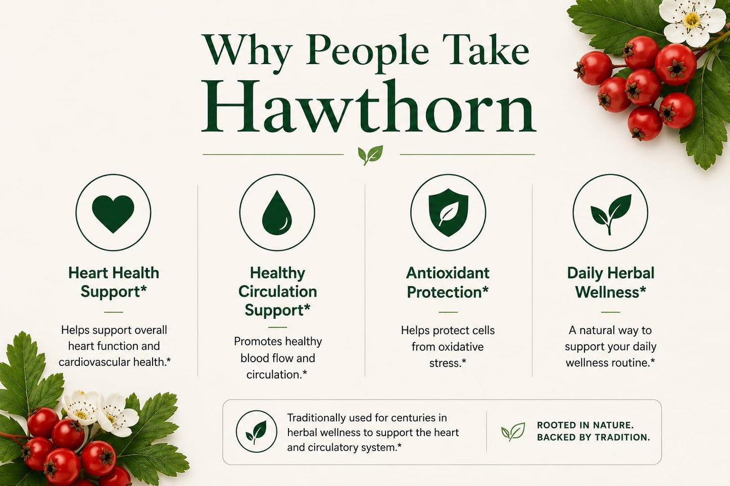 Green Organic Supplements Hawthorn Berry Tablets 270