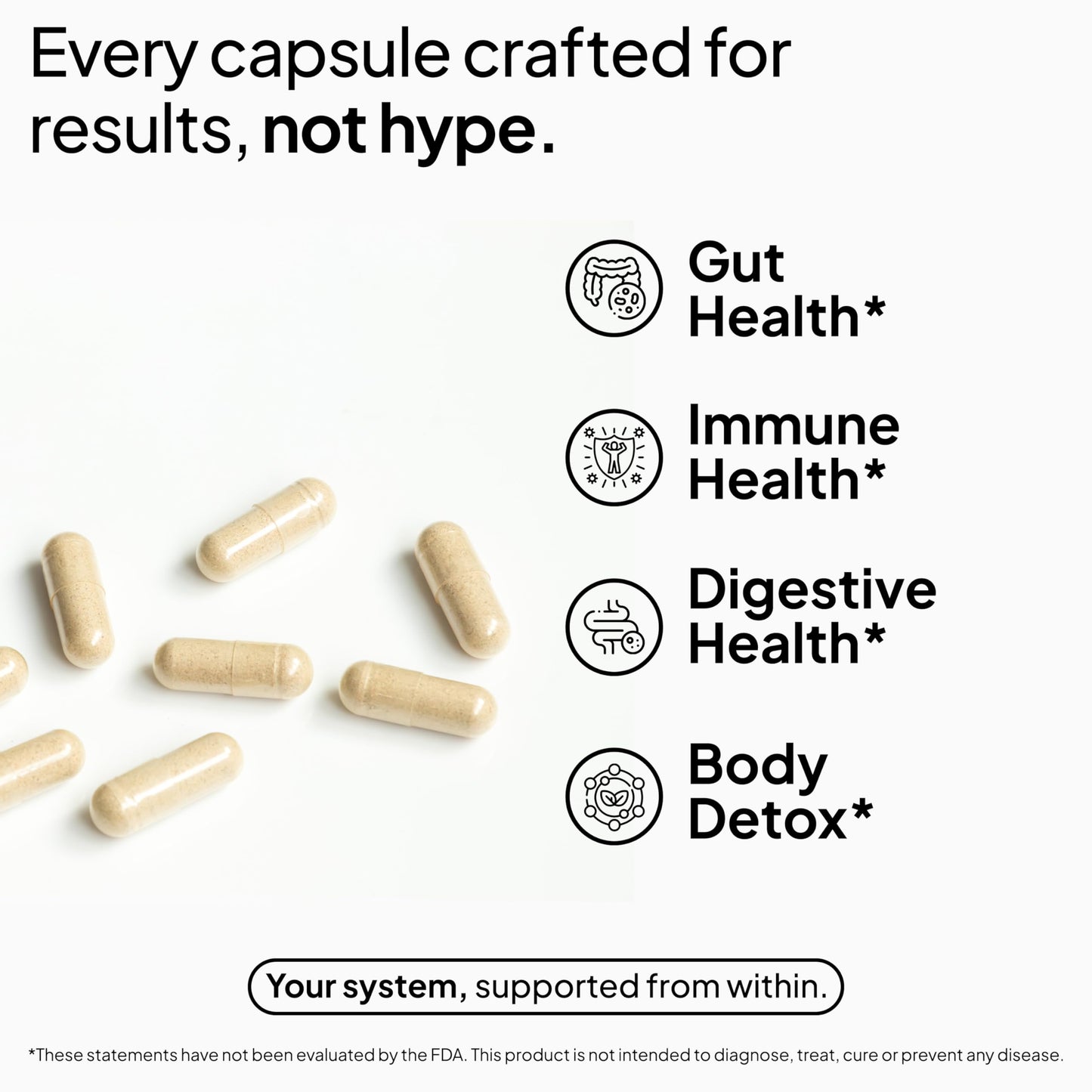 Humming Herbs Sodium Butyrate Capsules 4-in-1 Digestive Support with L-Glutamine + Prebiotic Inulin + Probiotic Blend (10 Billion CFU) Vegetarian, 180 Capsules