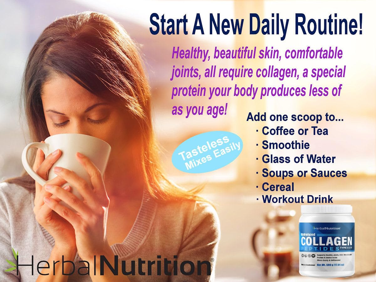 Herbal Nutrition Collagen Peptides Powder 32 Servings