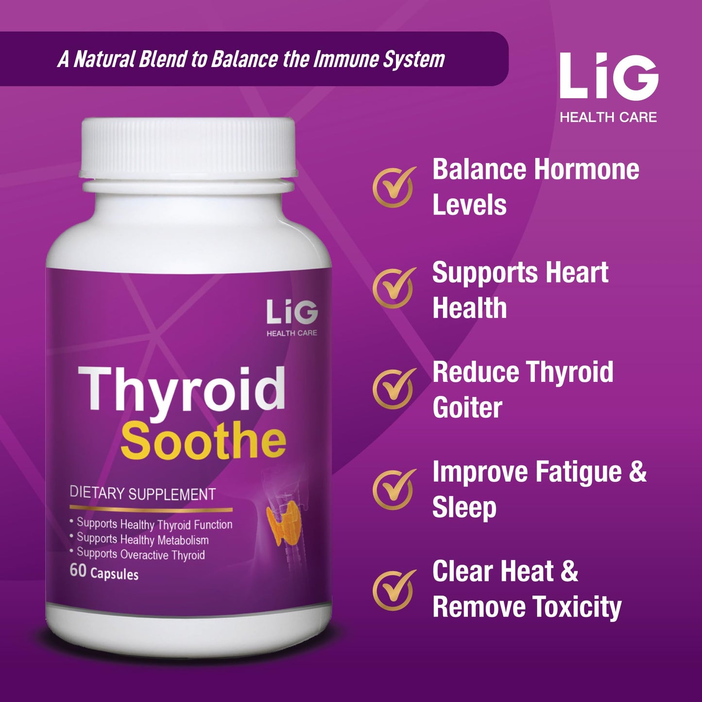 LIG Health Care Thyroid Soothe Capsule 60 Count