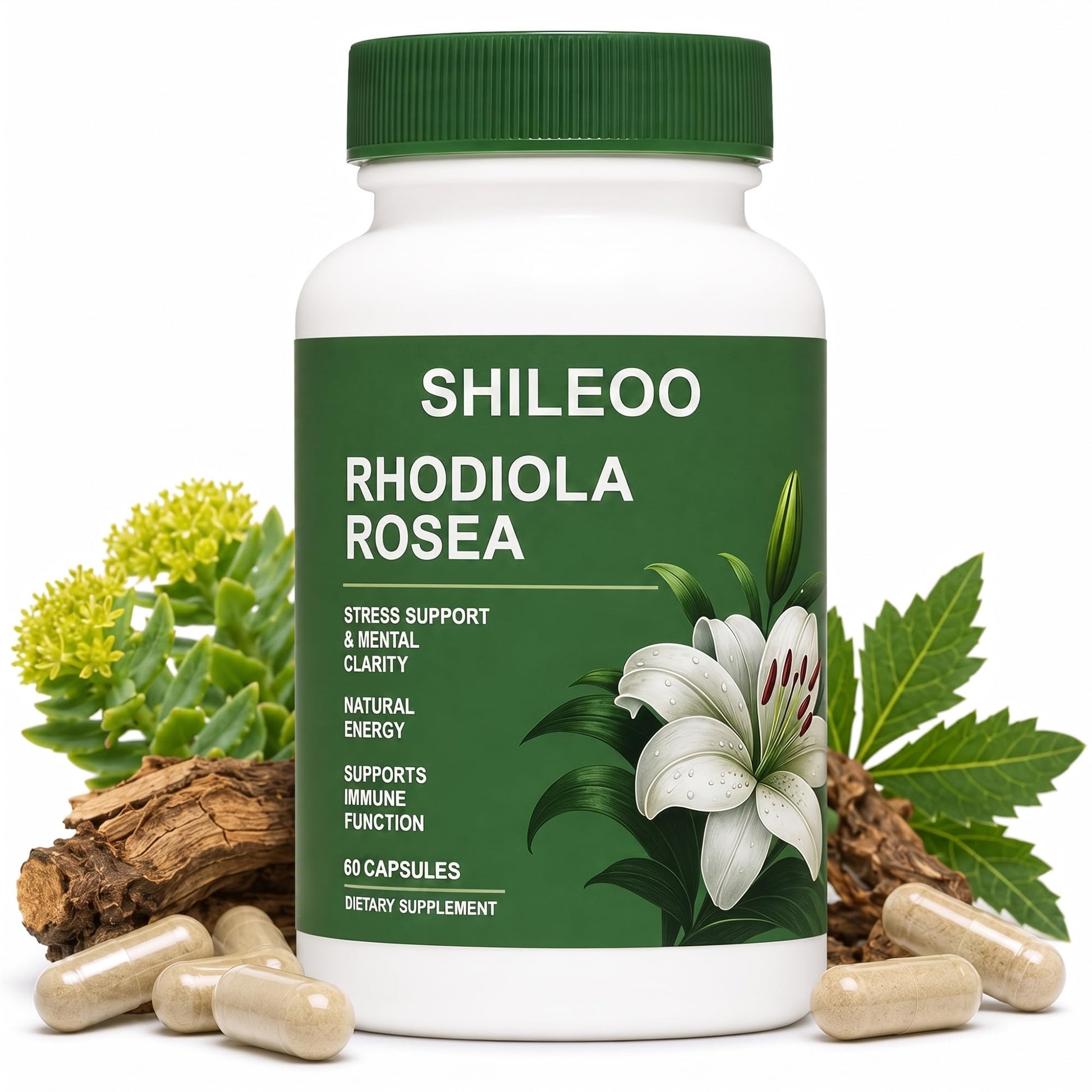 Shileoo Rhodiola Rosea 60 Capsules