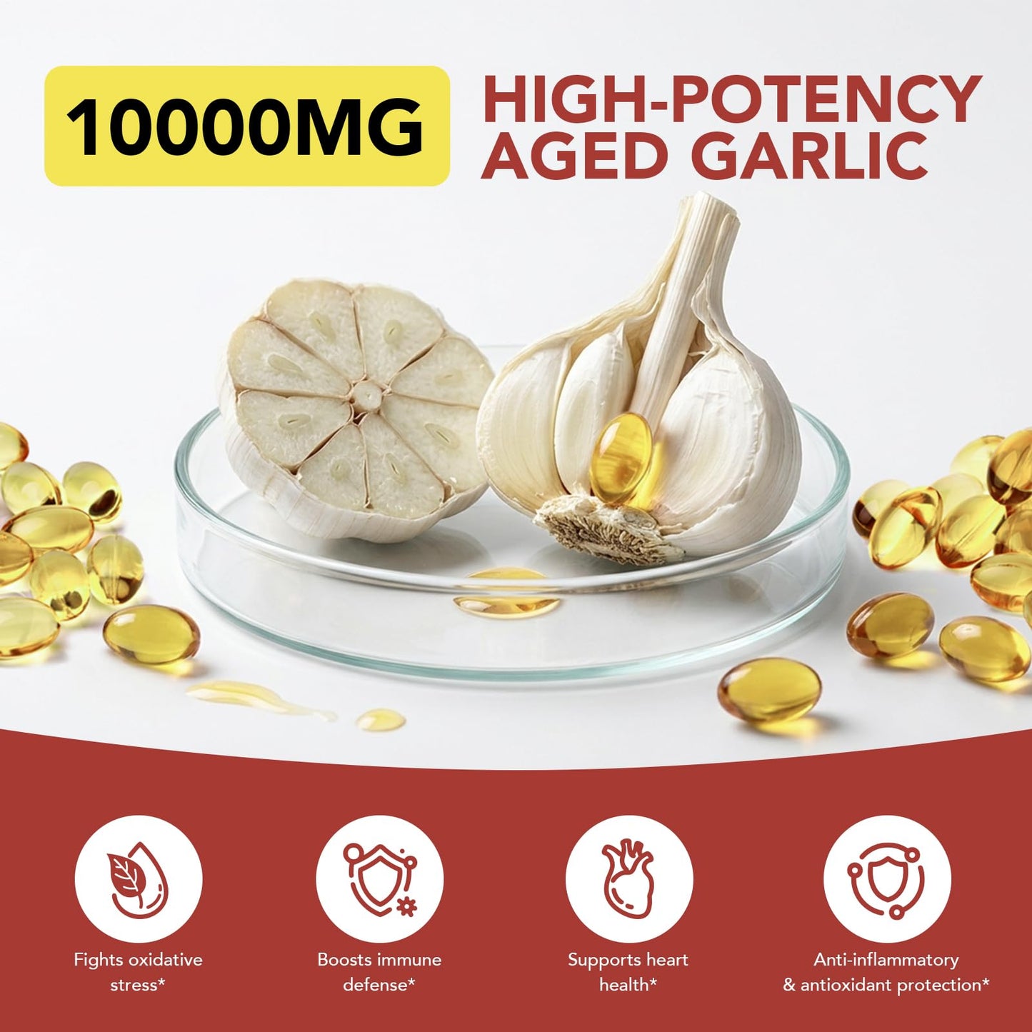 SHAPEINGIRL Odorless Aged Garlic Extract Softgels 300