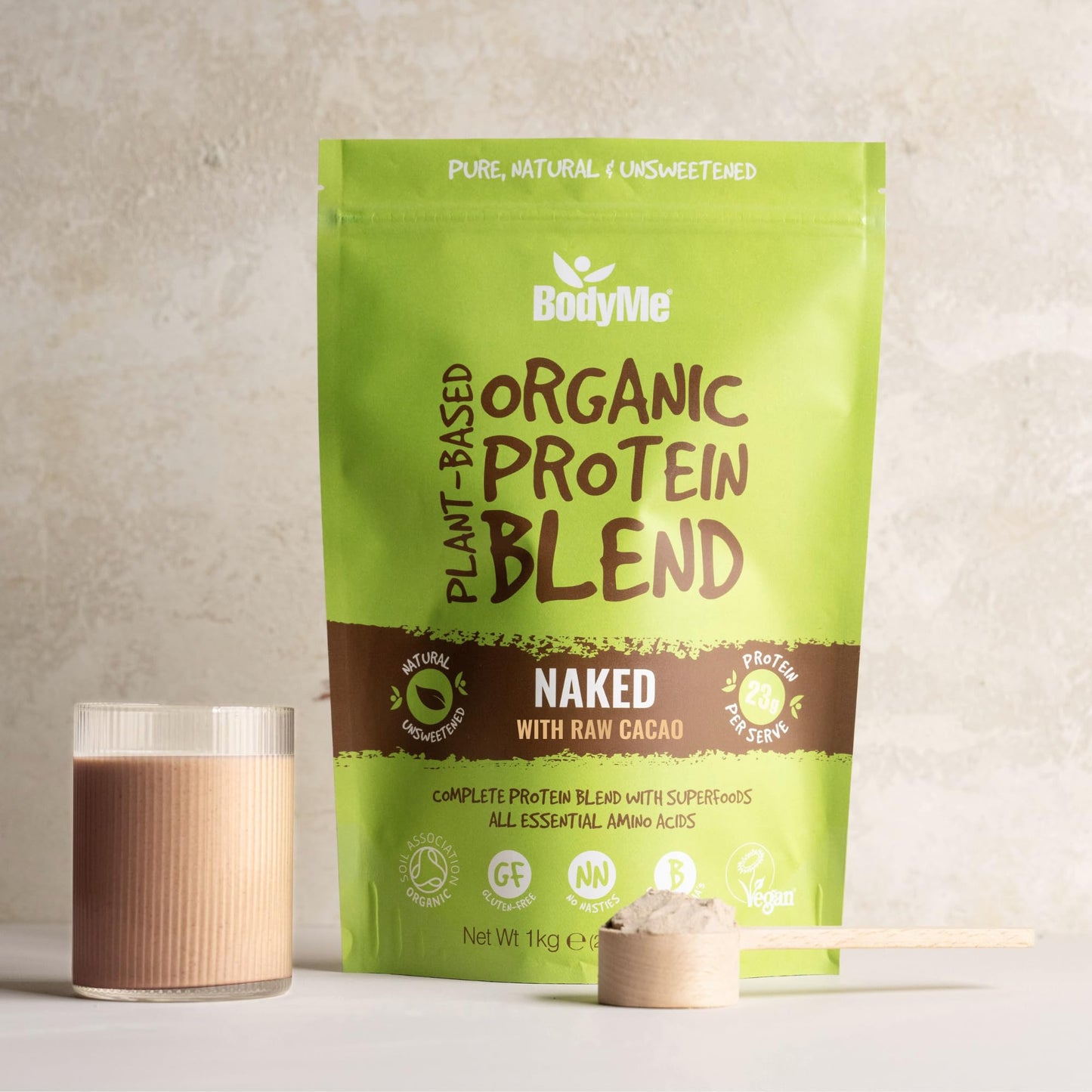 BodyMe Organic Vegan Protein Powder Blend, 35.274 oz