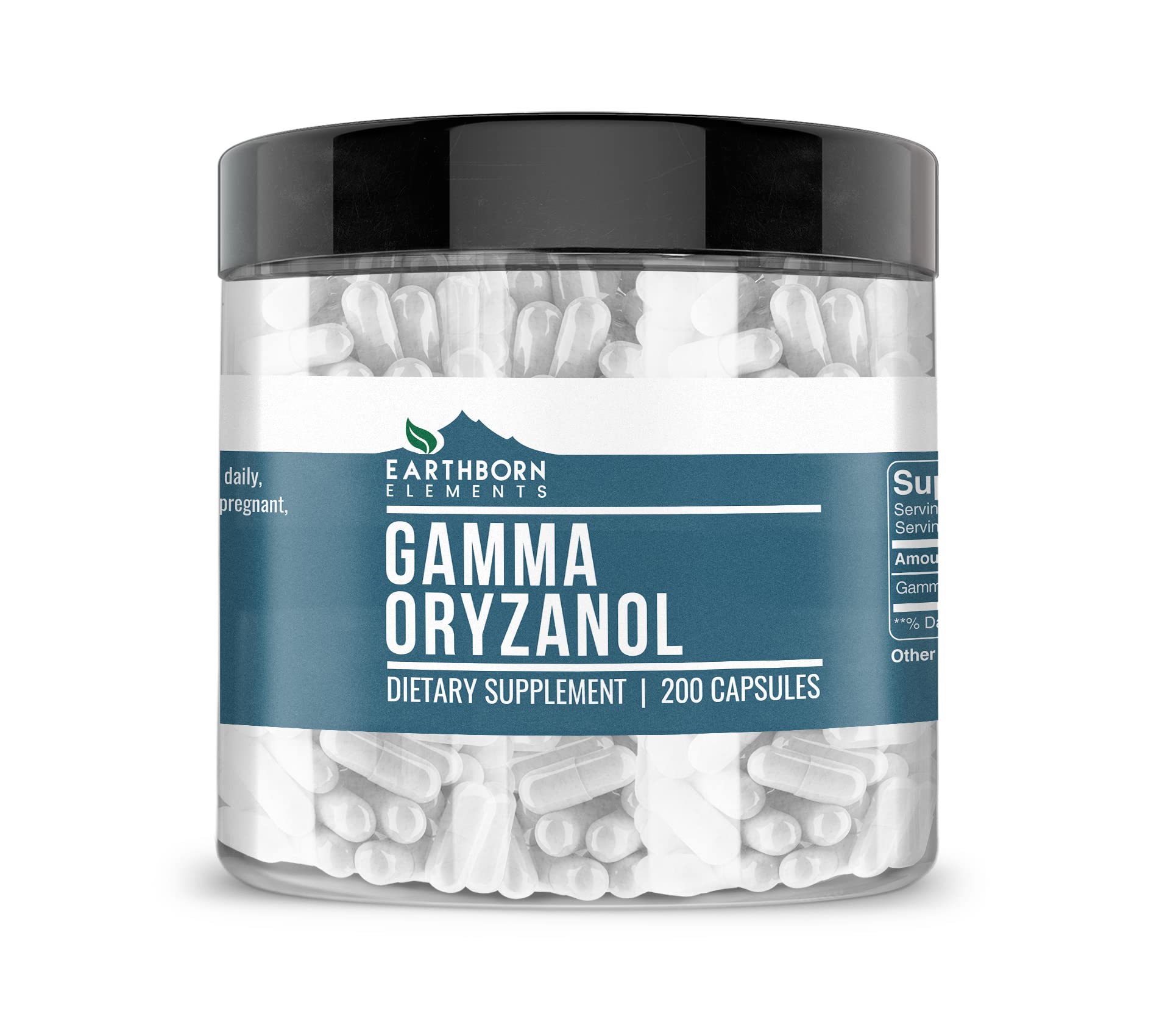 Earthborn Elements Gamma Oryzanol Capsules, 200 Count