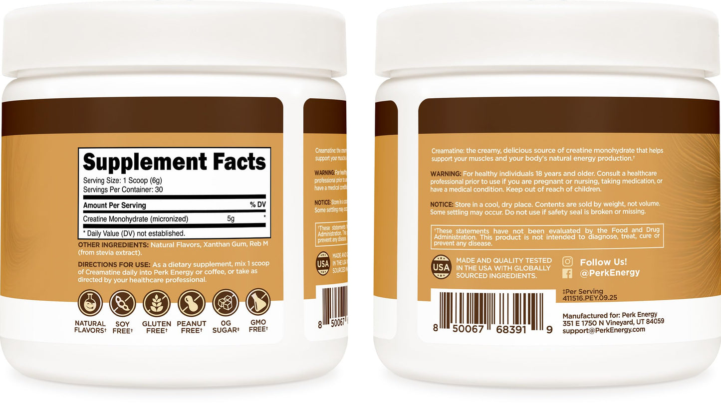 Perk Creamatine (French Vanilla) Powder 5.9 Ounce