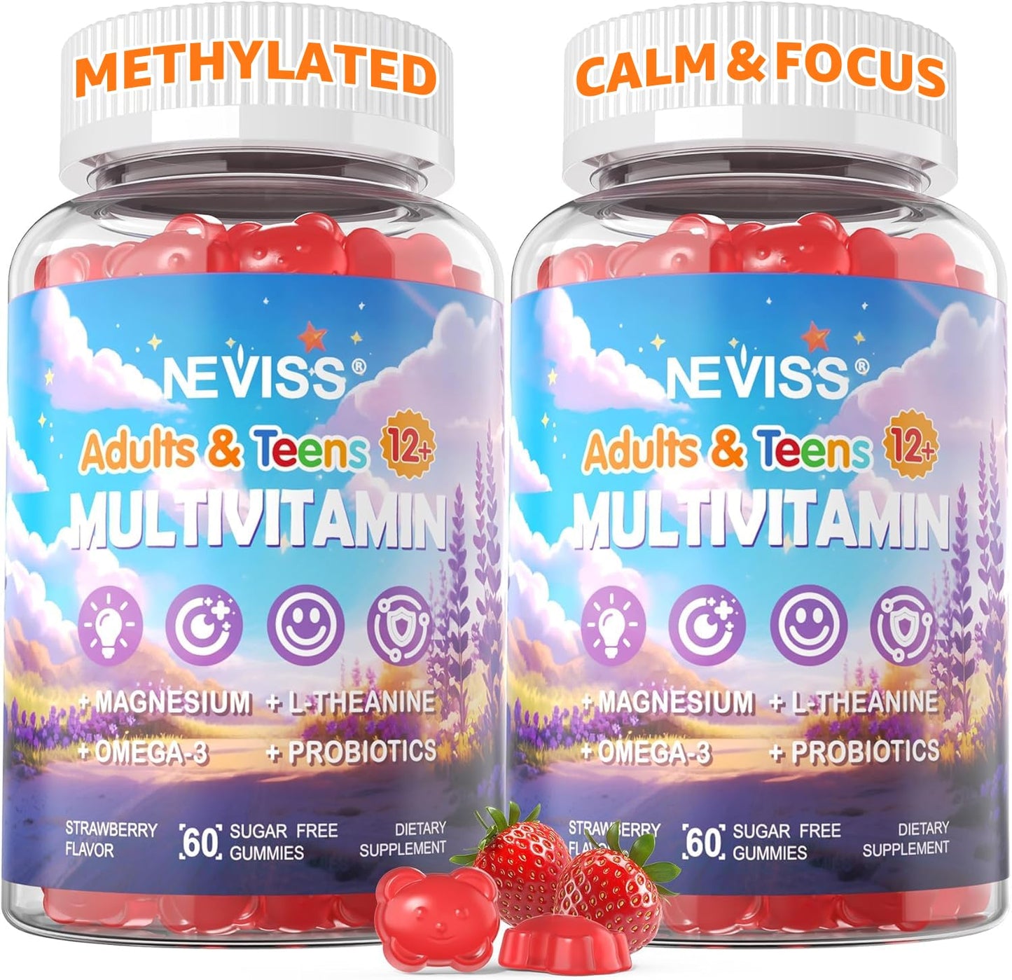 NEVISS Teen Methylated Multivitamin Gummies, 120 Gummies