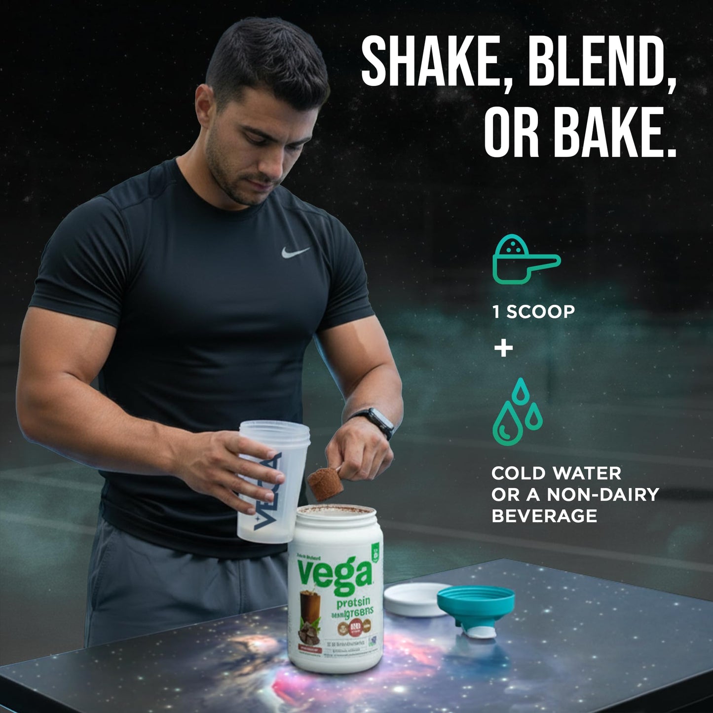 Vega Premium Protein + Supergreens Protein Powder, Chocolate, 21.8 Servings