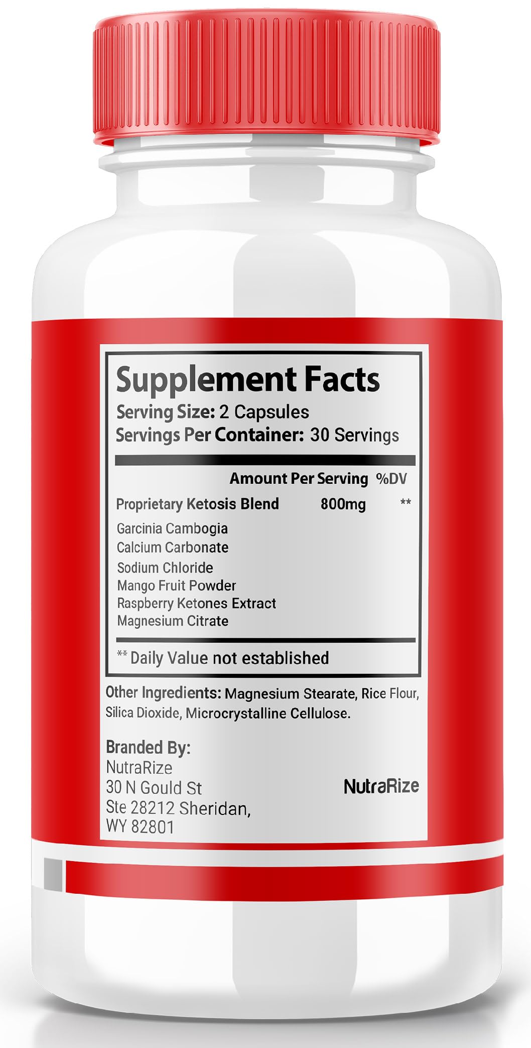 NutraRize Ketomorin Keto Capsules 120 Capsules