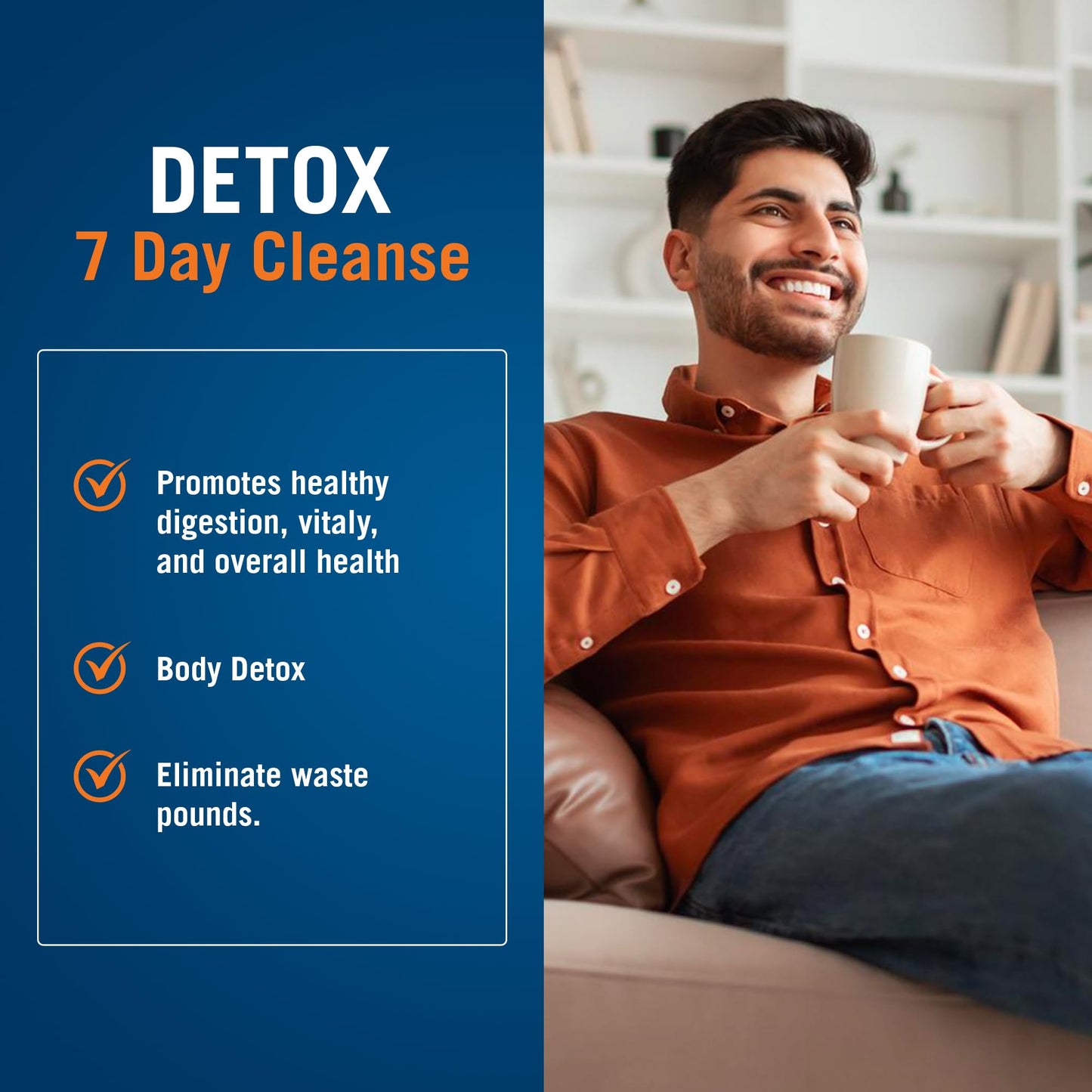 Century Systems The Cleaner Detox, Powerful 7-Day Complete Internal Cleansing Formula for Men, Support Digestive Health Capsule 52 Count