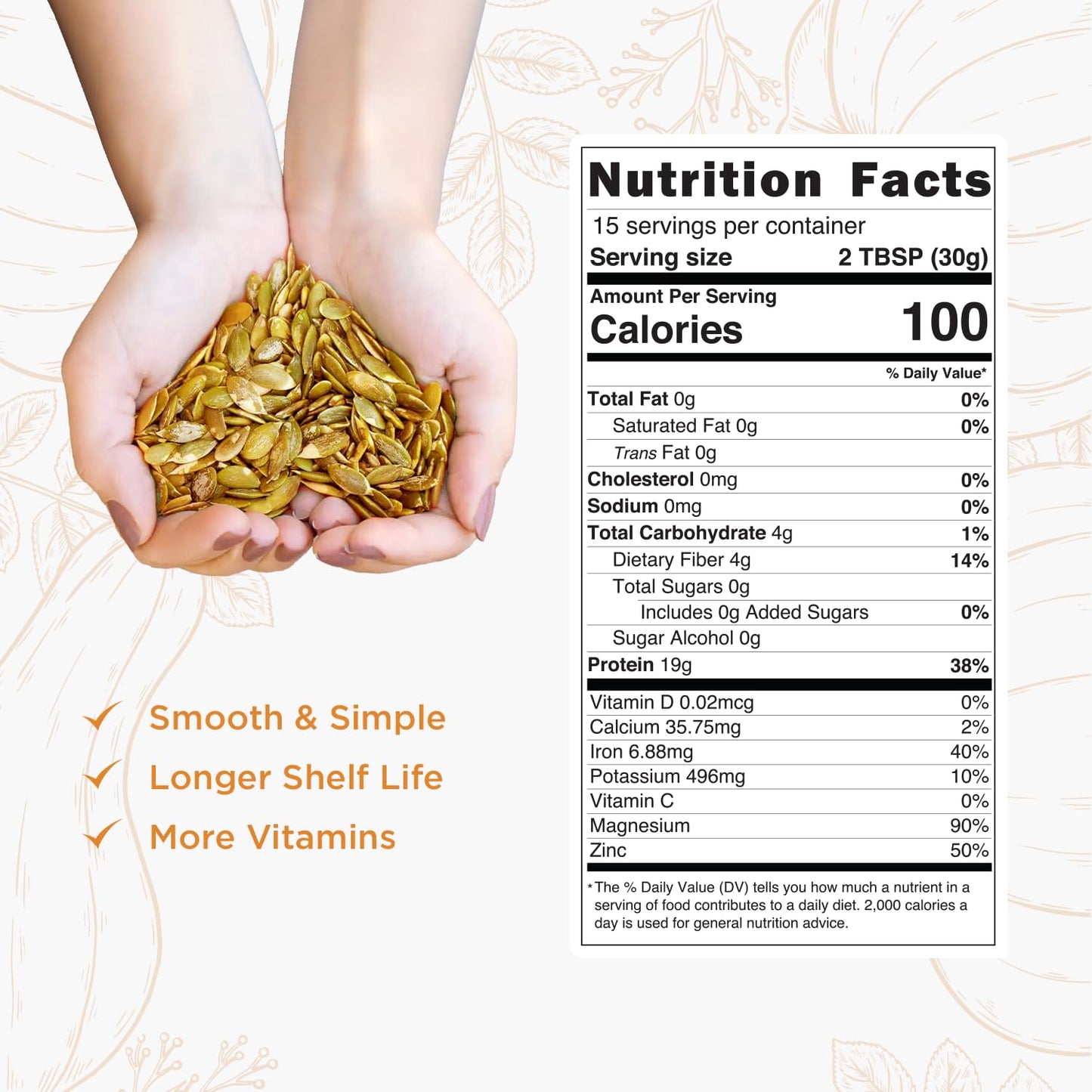 Probase Nutrition Pumpkin Seed Protein Powder, 16 oz