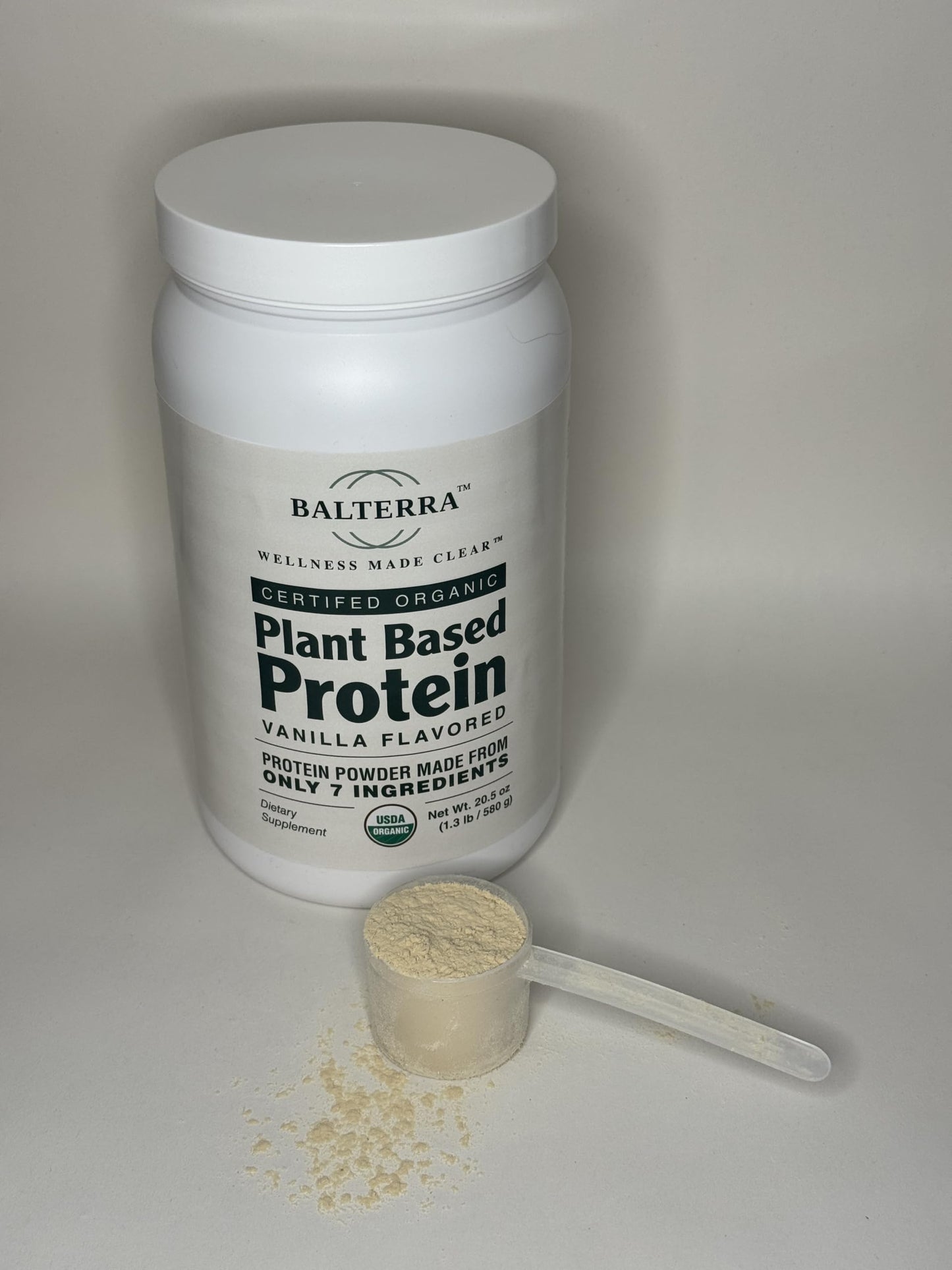 Wellness Made Clear Balterra Organic Plant Based Protein Powder Vanilla