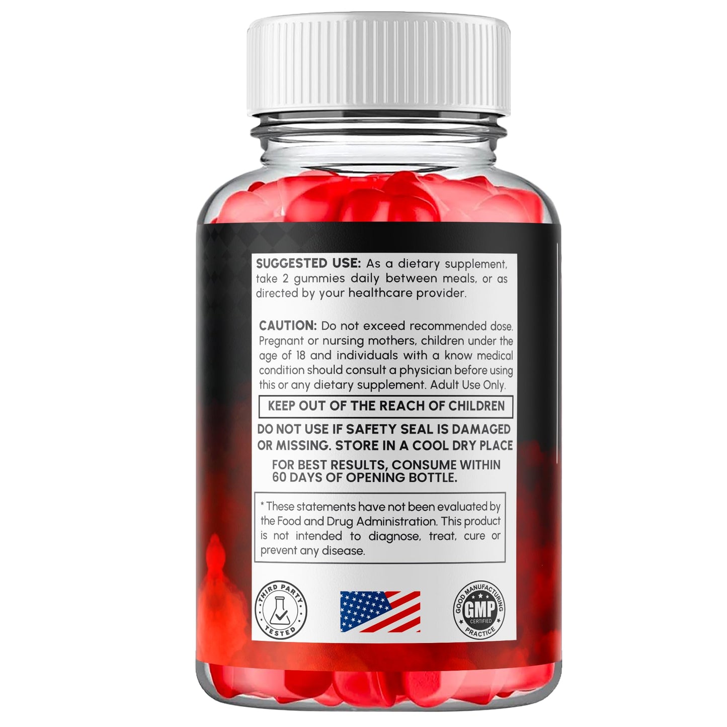 Flex University Vigor Boost Gummies for Men, 300 Gummies