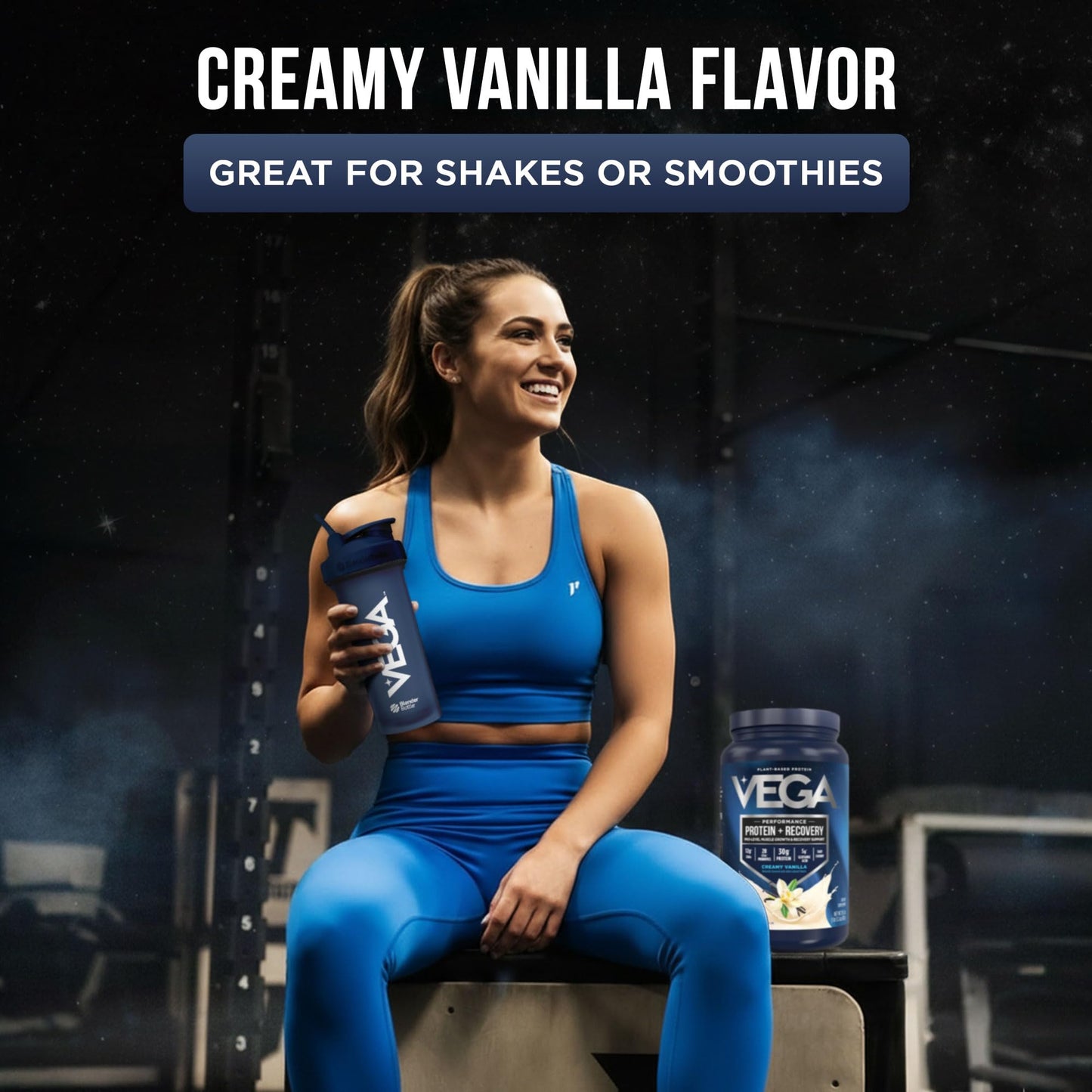 Vega Protein + Recovery Protein Powder, Vanilla, 29.2 Servings