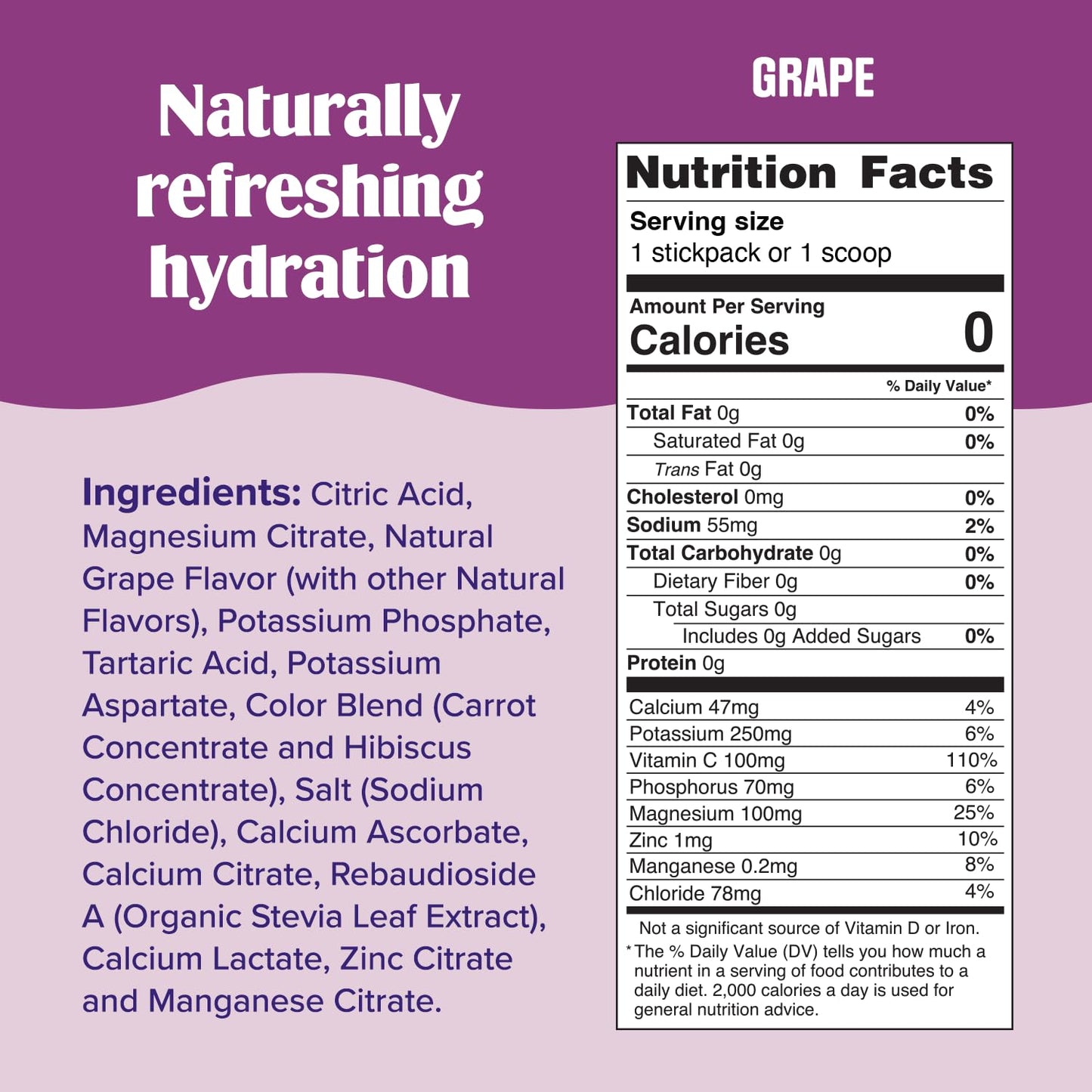 Ultima Replenisher Grape Electrolyte Powder 20 Count