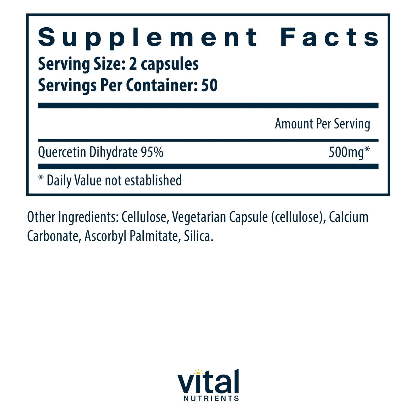 Vital Nutrients Quercetin Capsule 100 Capsules