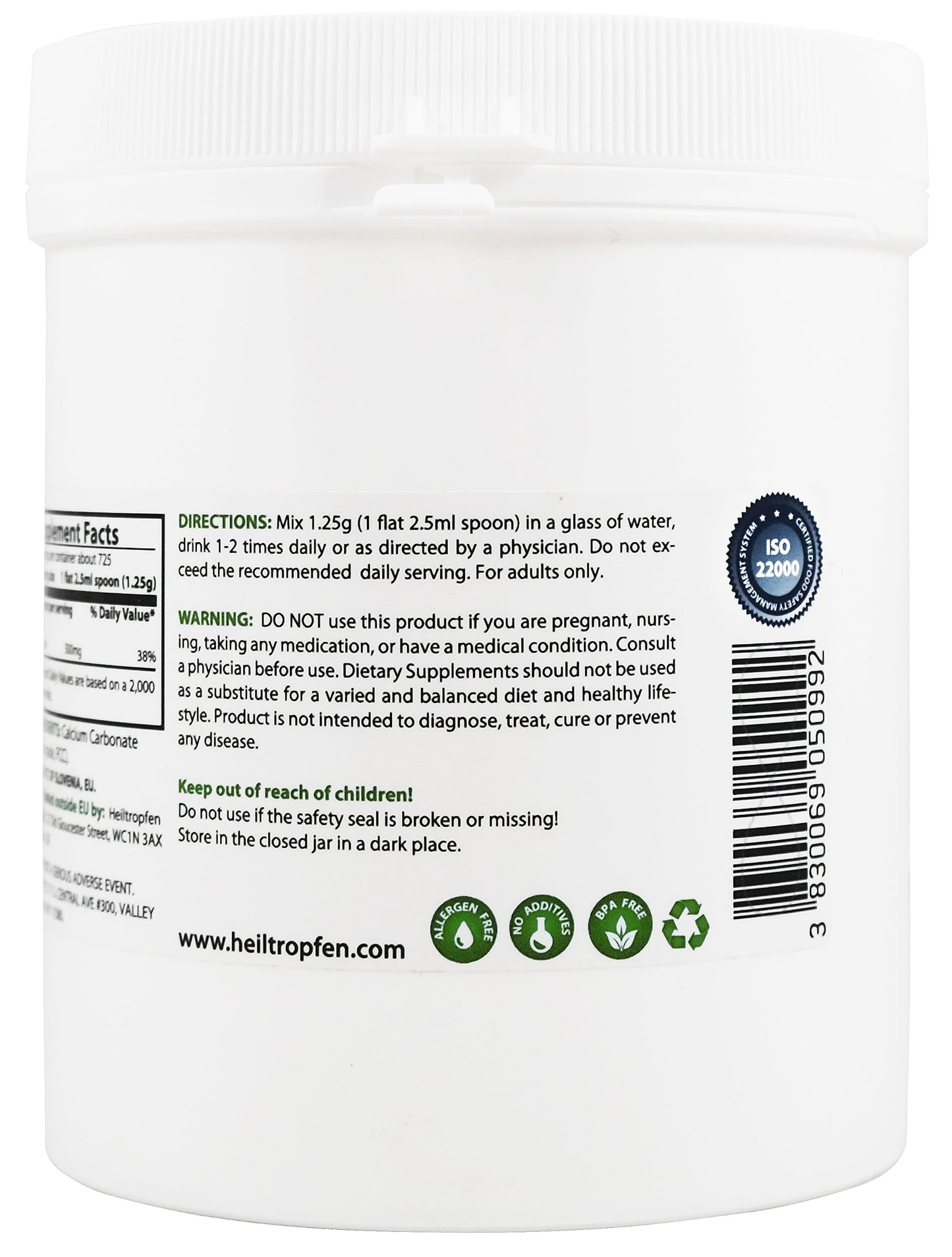 Heiltropfen Calcium Carbonate Powder 32 oz