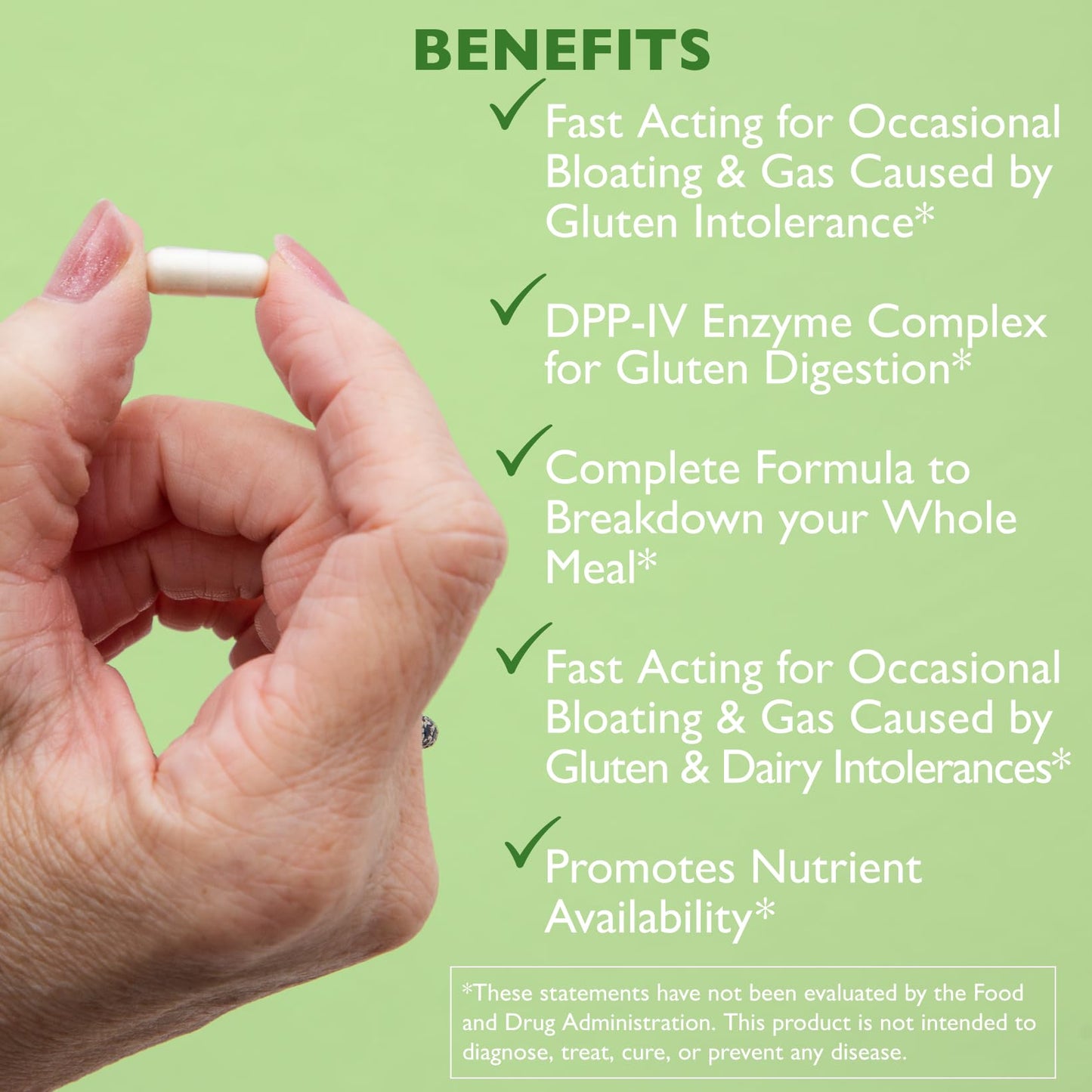 AST Enzymes Gluten Relief Plus Capsules 90 Count