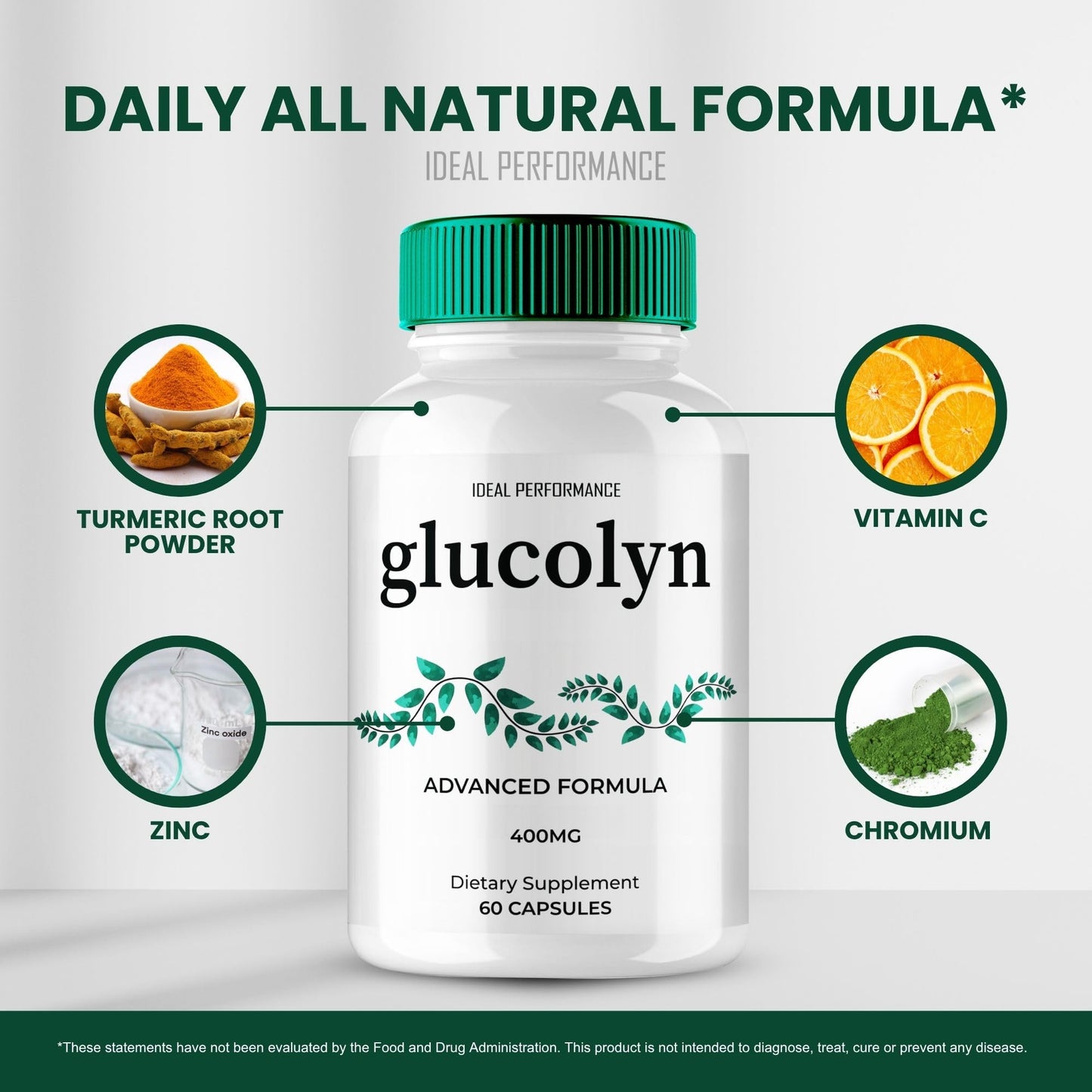 IDEAL PERFORMANCE Glucolyn Capsules 60 Count
