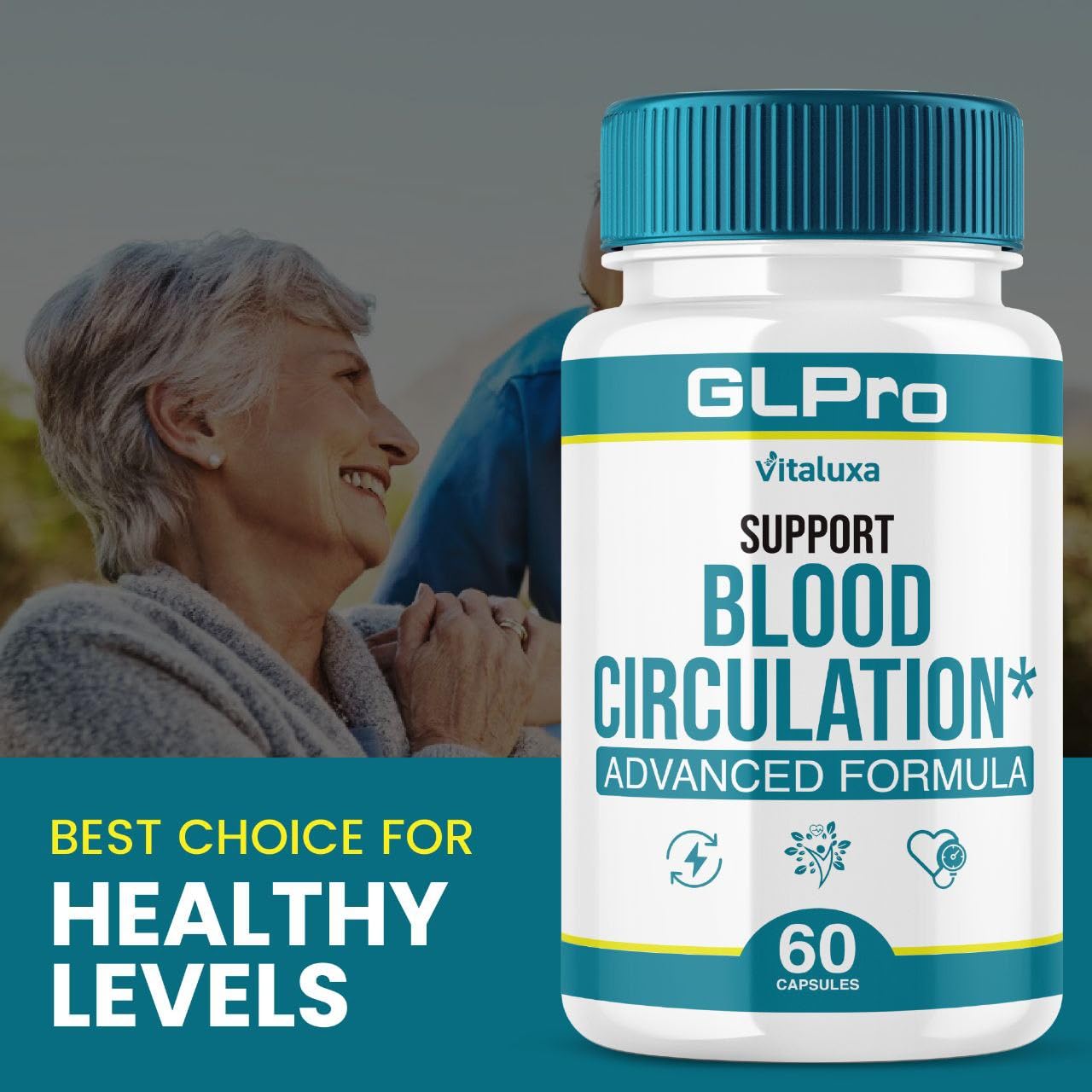 Vitaluxa GLPro Blood Support Capsules 120 Count