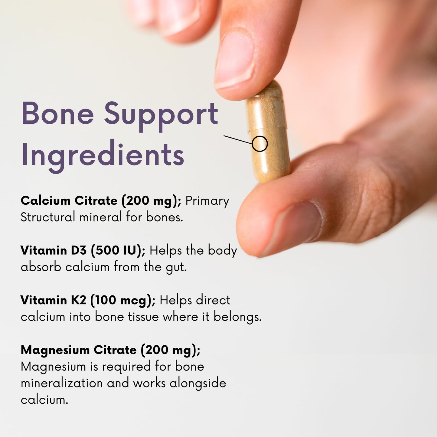 Stomach Bloom Bone and Heart Health Supplement Capsule 60