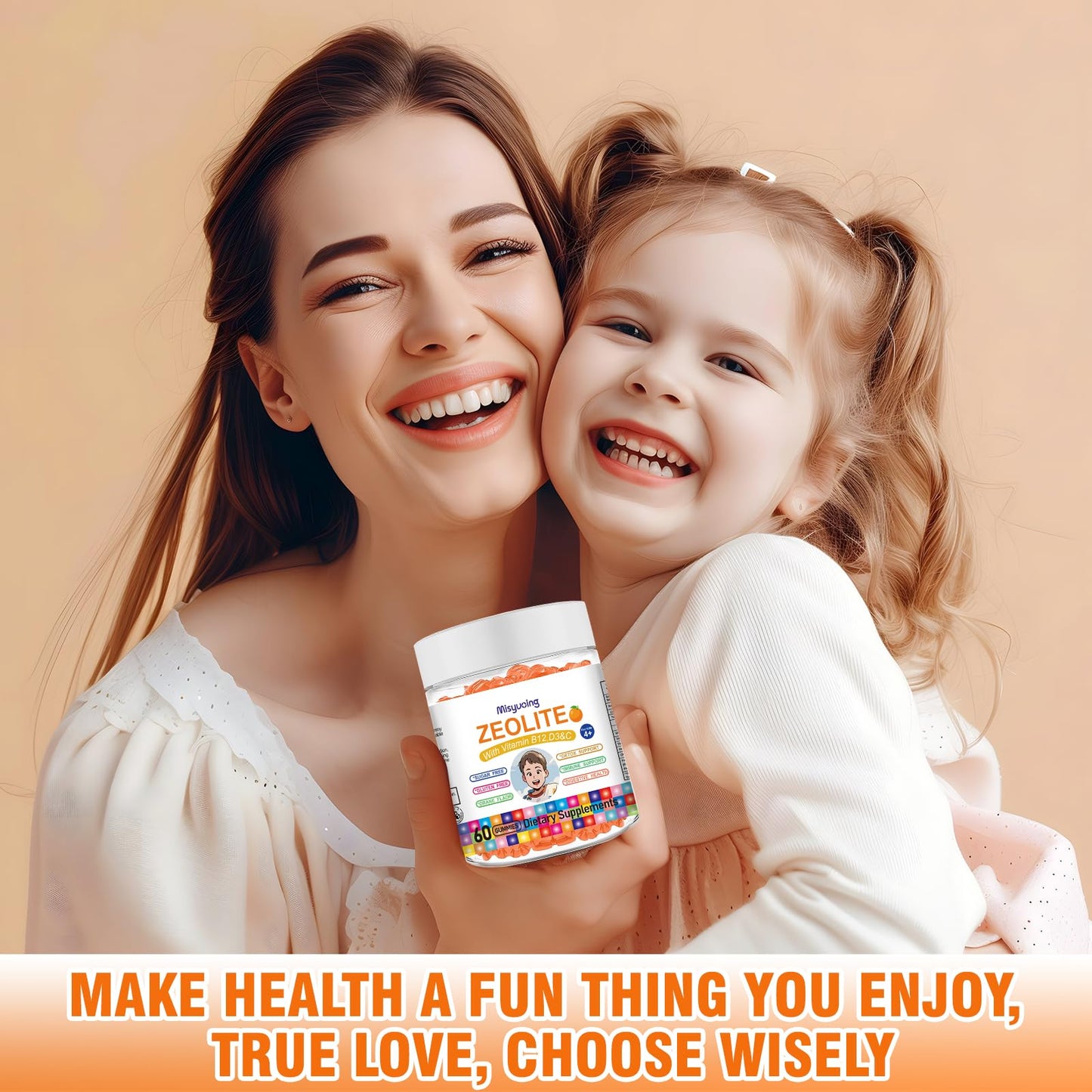 Misyvoing Zeolite for Kids & Adults Gummy 60 Count