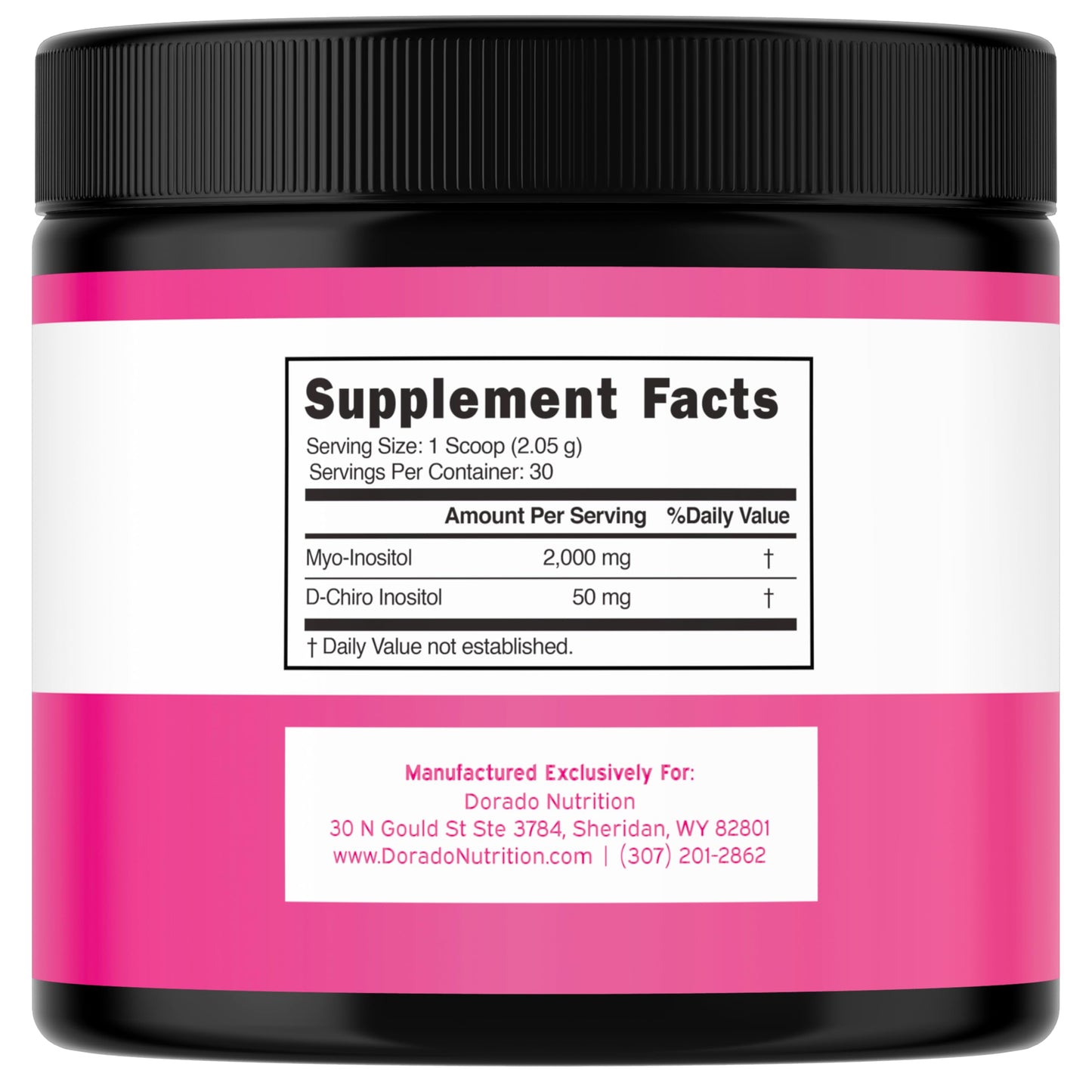 DORADO NUTRITION Myo-Inositol & D-Chiro Inositol Supplement Powder, 2.17 Ounce