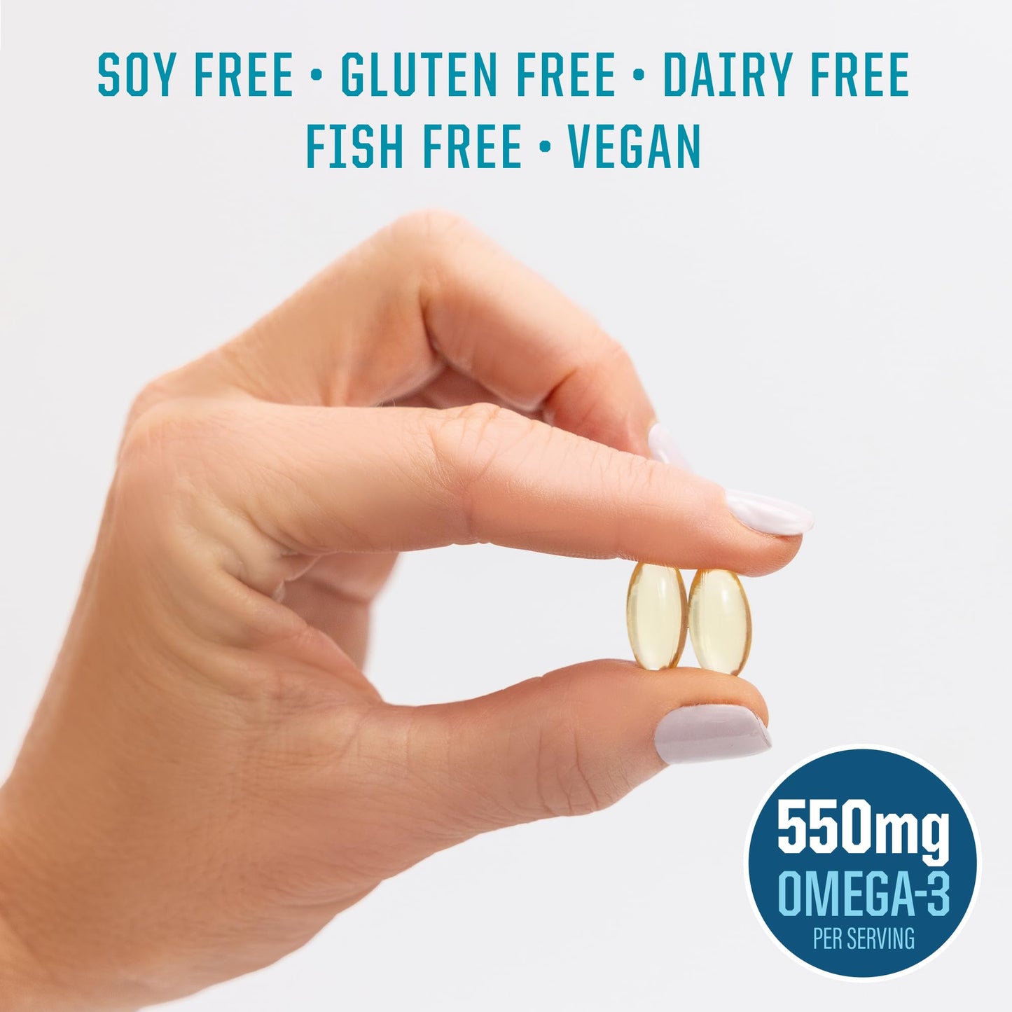 Sunwarrior Vegan Omega-3 Algae Oil Softgels with DHA & EPA 60 Count