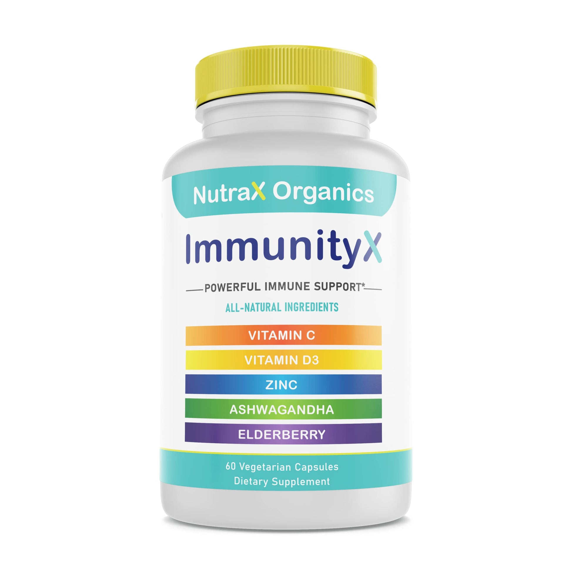 NutraX Organics All-in-One Organic Immune Support Supplement Capsules, 60 Count
