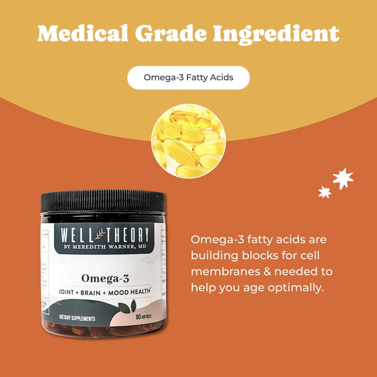 WELL THEORY Super Omega-3 Softgels, 60 Softgels
