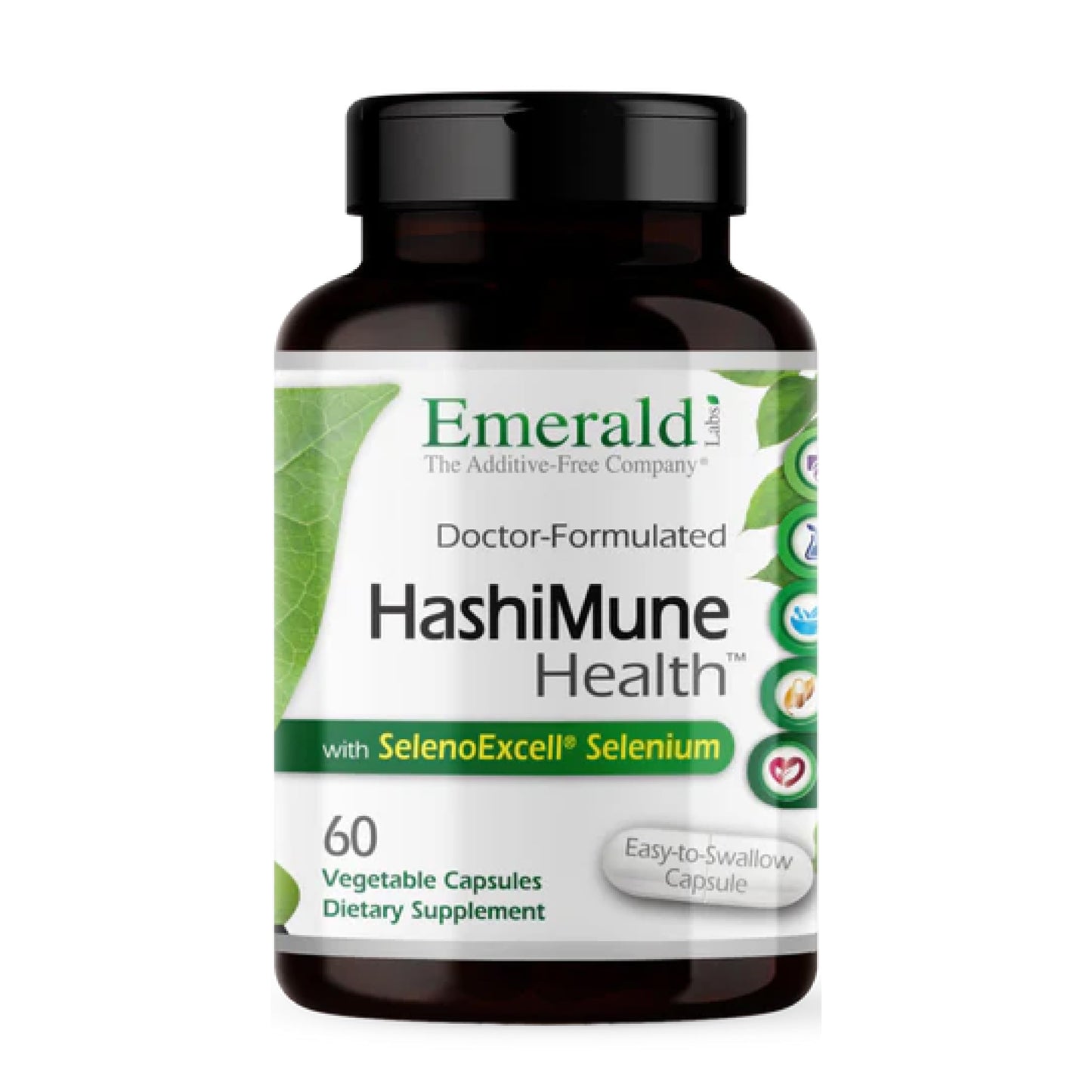 Emerald Labs HashiMune Health - Vegan Thyroid & Immune Support Supplement Capsules, 60 Count