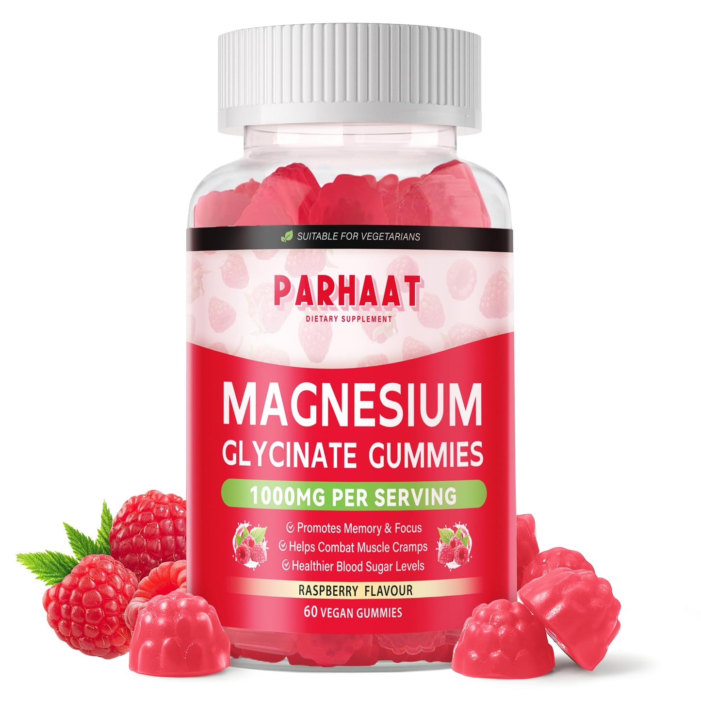 Parhaat Magnesium Glycinate Gummies 60 Gummies