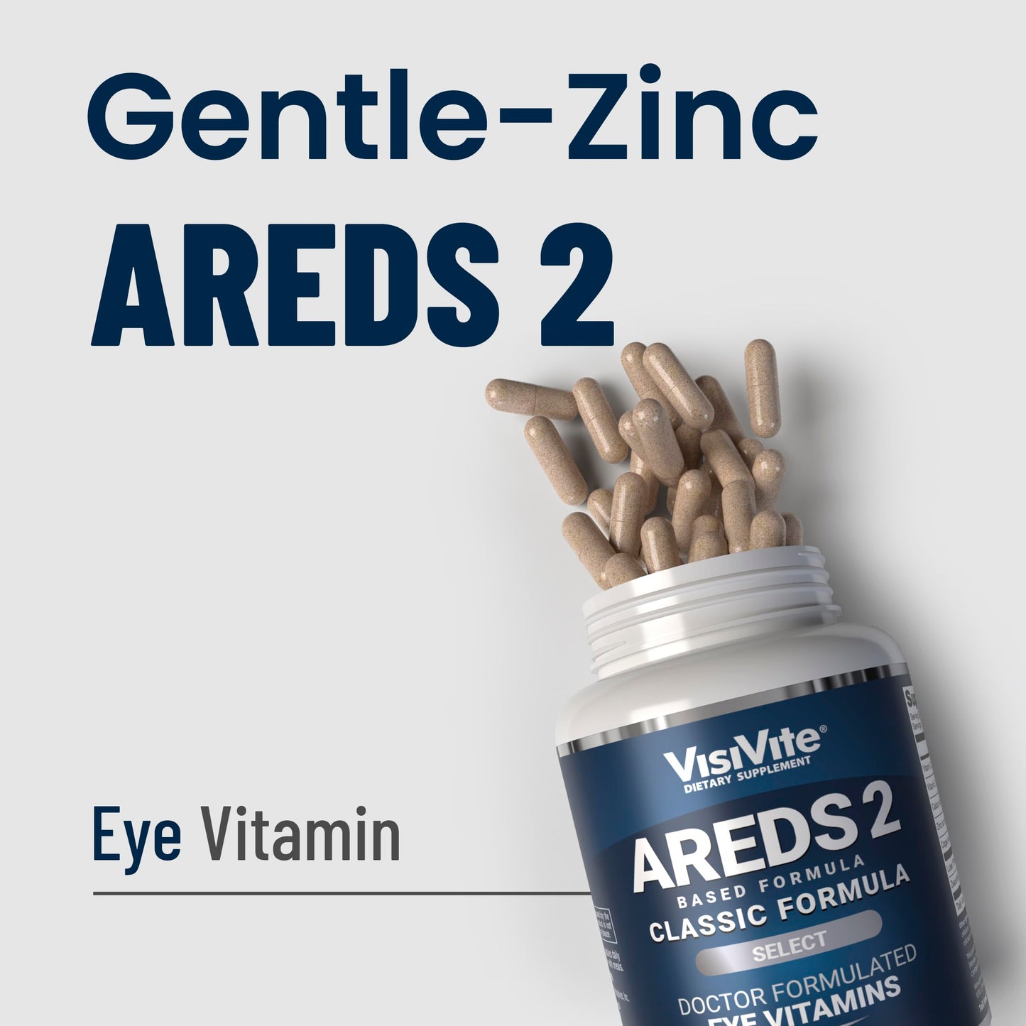 VisiVite AREDS 2 Select Eye Vitamins for Macular Support CAPSULES, 60 Capsules