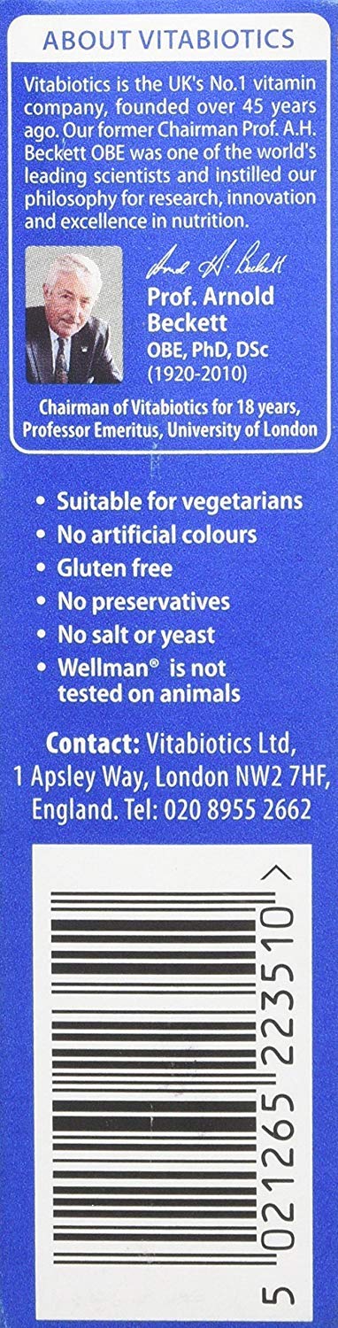 Wellman Multivitamins Tablets 120 Tablets