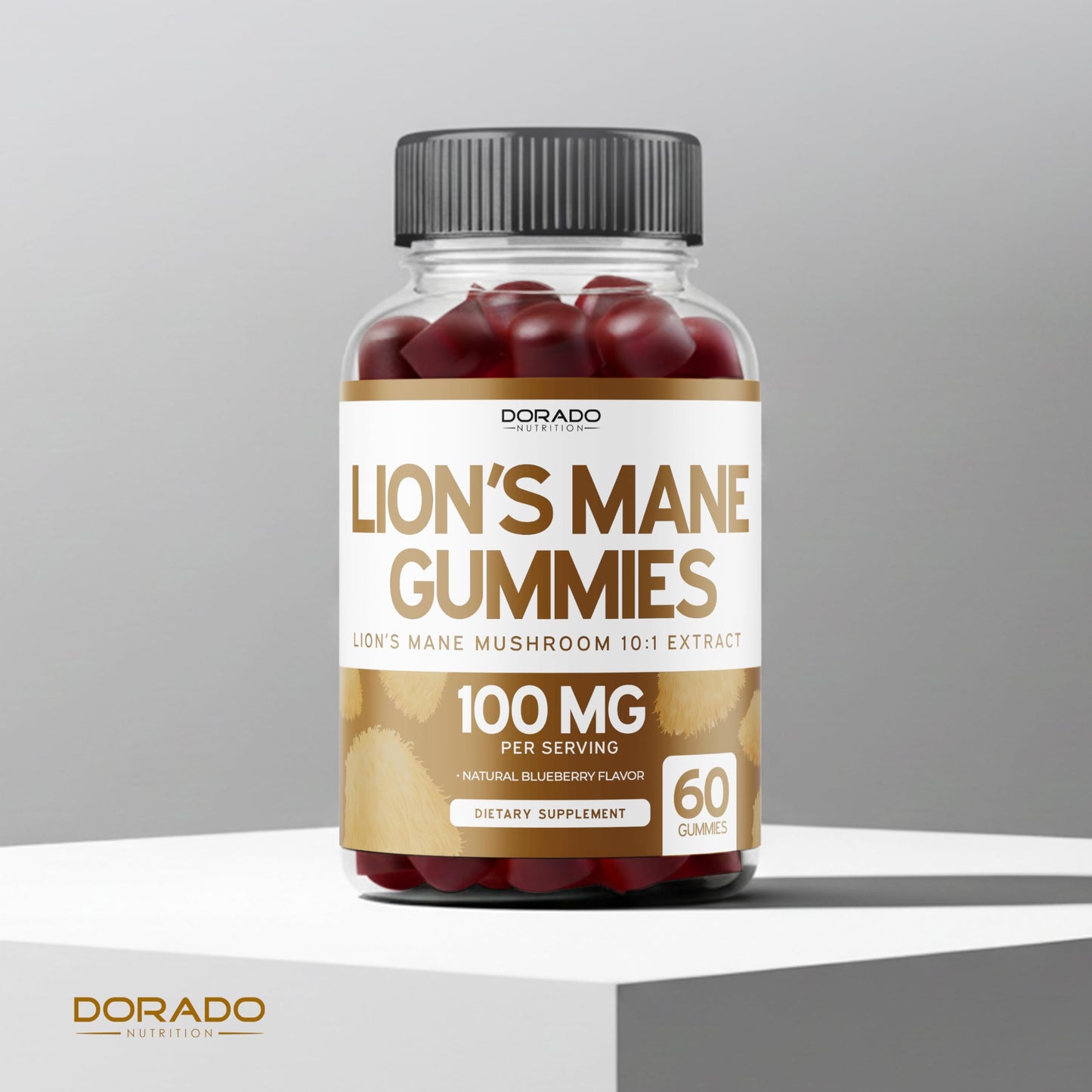 DORADO NUTRITION Lions Mane Mushroom Gummies 60 Count