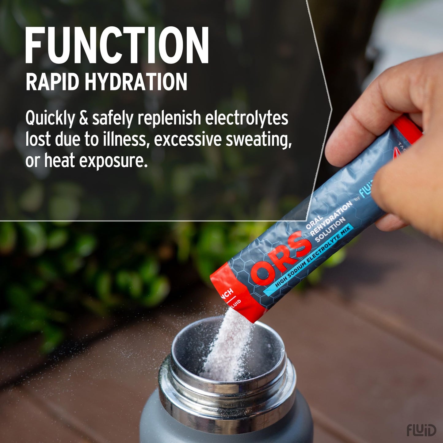 Fluid Tactical ORS Powder Fruit Punch 8.1694 oz