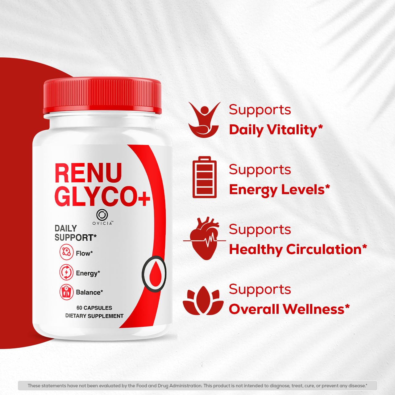 OVICIA Renu Glyco Capsules, 60 Count