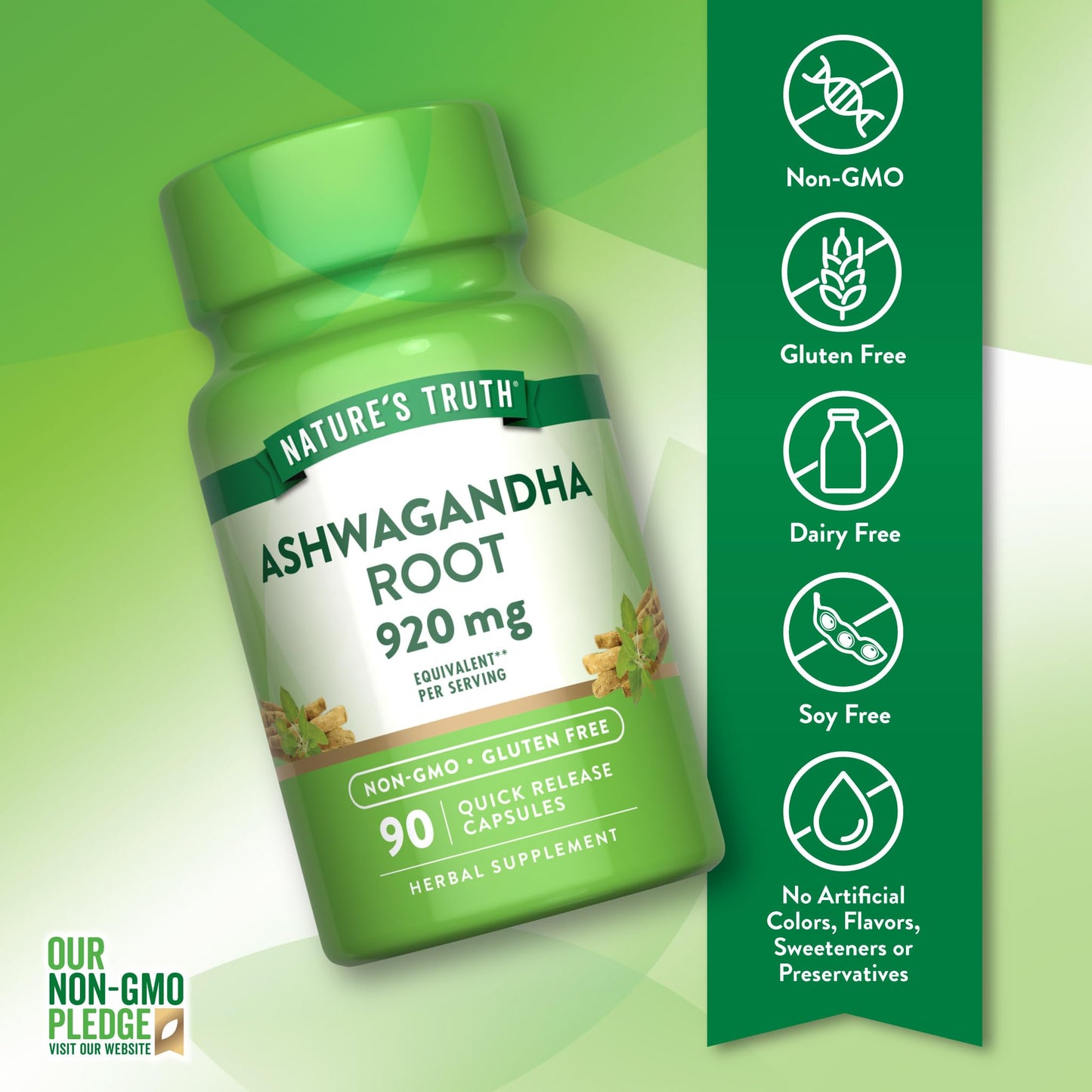 Nature's Truth Ashwagandha Capsules 90 Count
