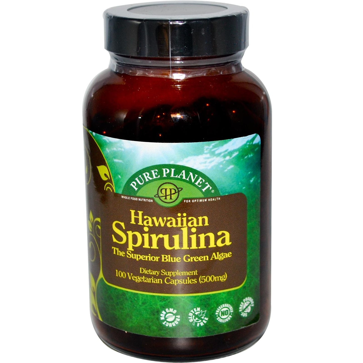 PURE PLANET Spirulina, 100 Tablets