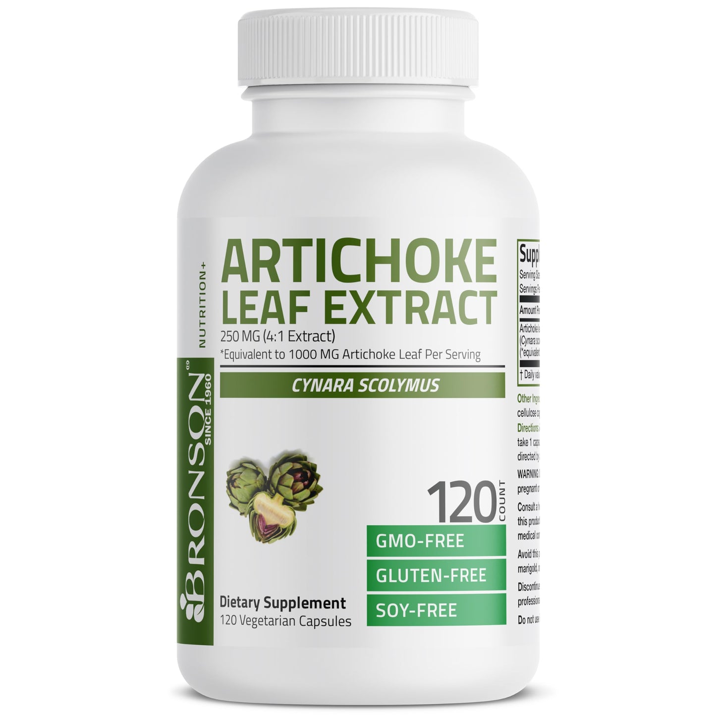 Bronson Artichoke Leaf Extract Extra Strength Capsules, 120 Count