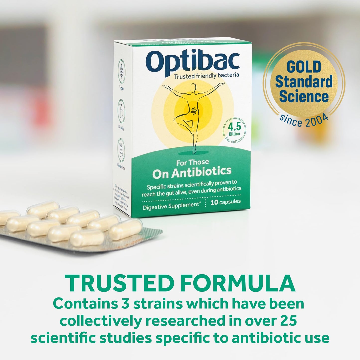 Optibac Probiotics Probiotics For Those on Antibiotics Capsules 10